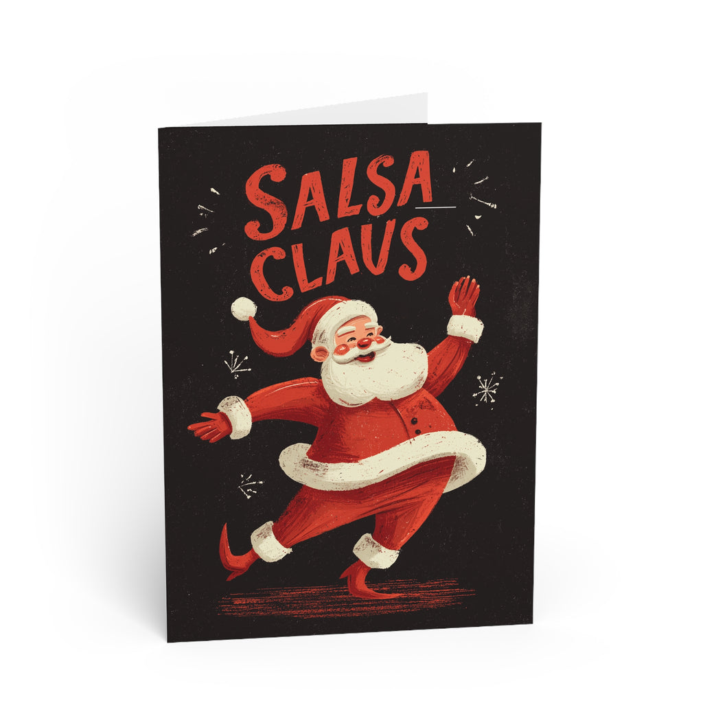 Christmas Salsa Dancing Greeting Card