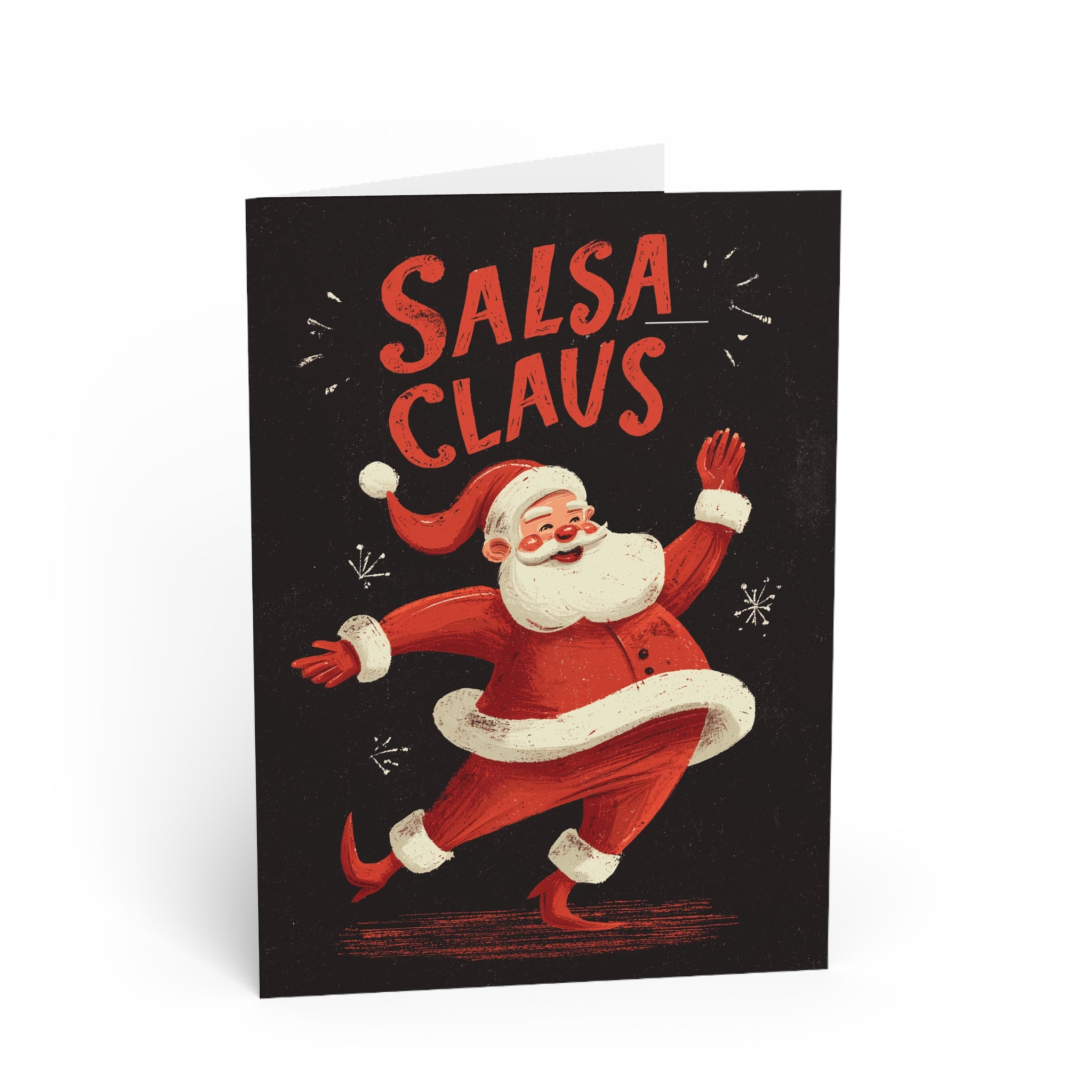 Christmas Salsa Dancing Greeting Card
