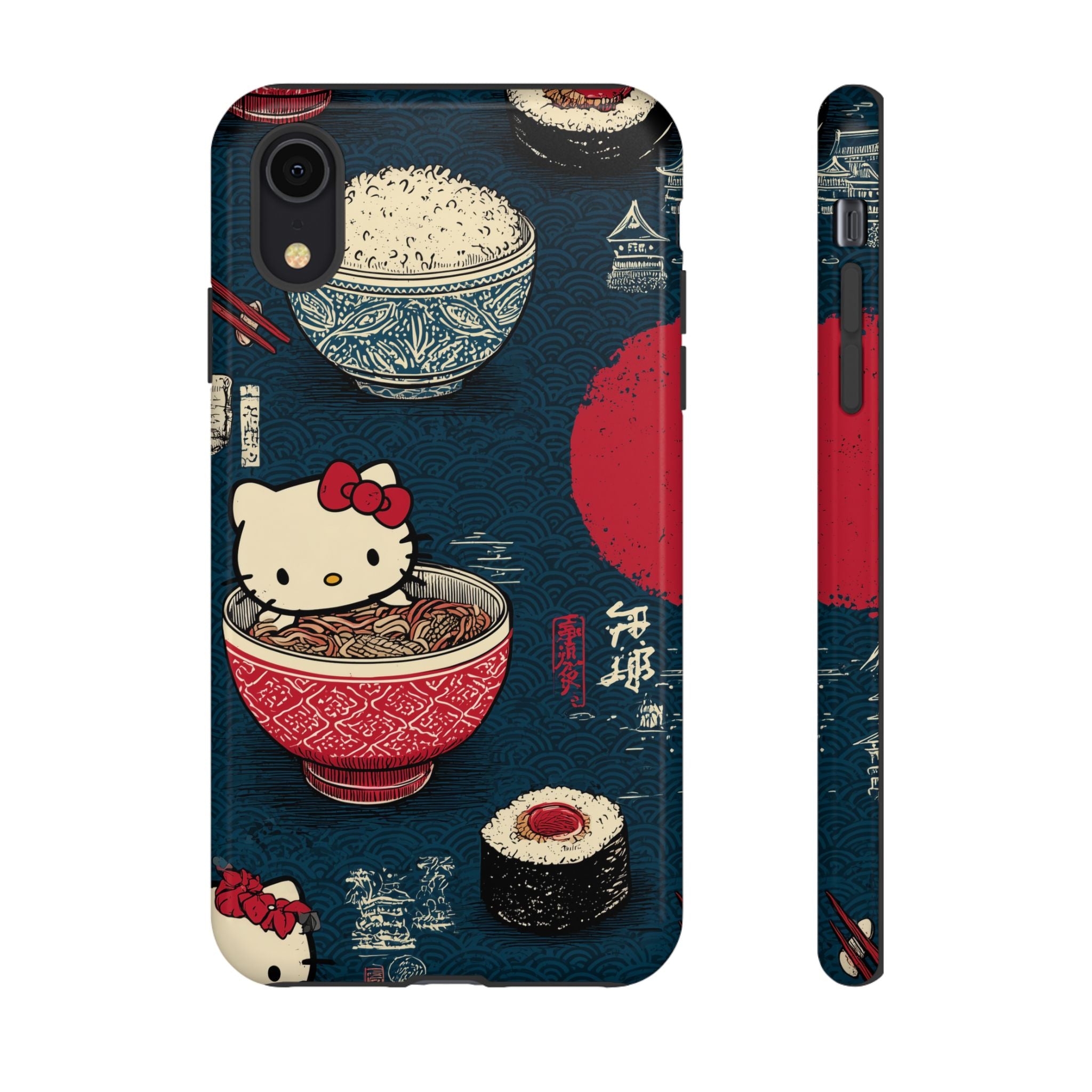 Japanese Kitty Sushi Vibrant Phone Case - Tough Case | Funky, Colorful, Unique Design for Gift, Accessory, Protection, Trendy