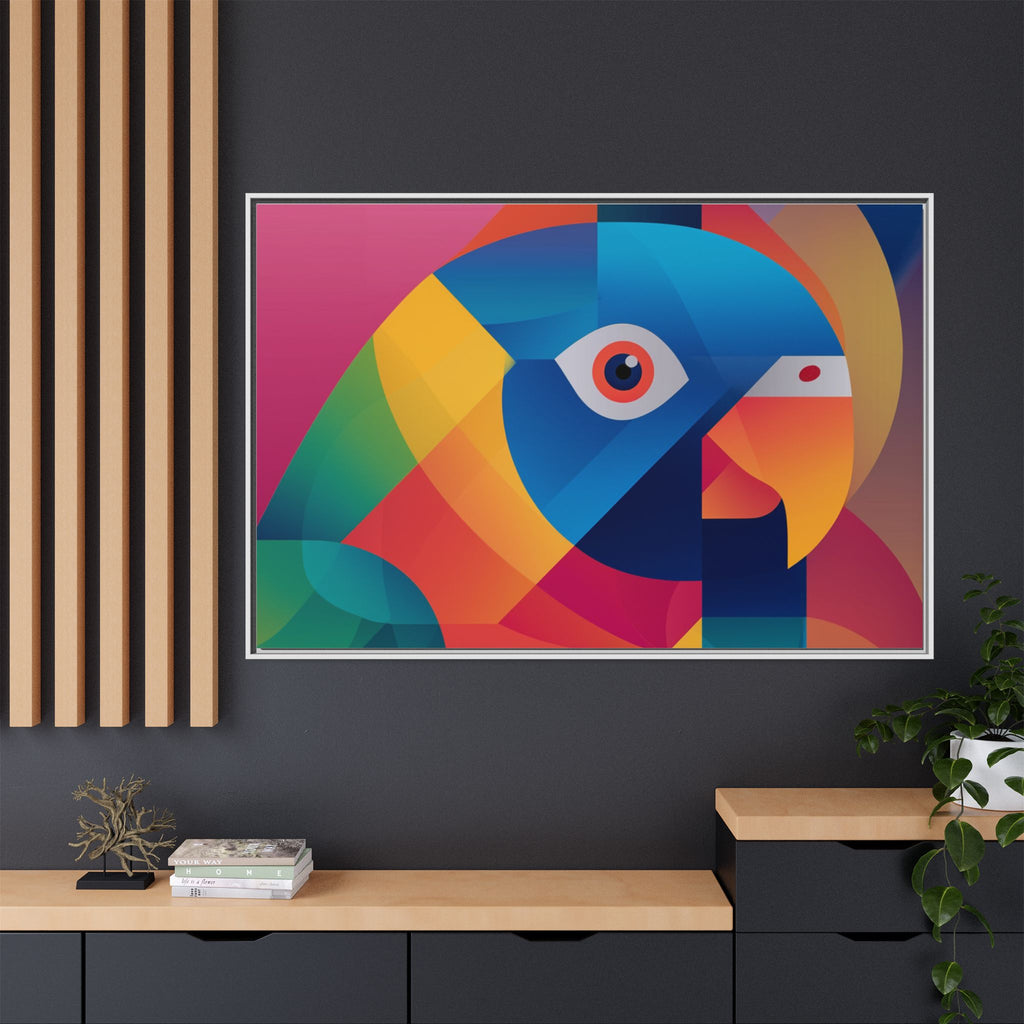 Prismatic Parrot: Cubist Deconstruction, Geometric Color Explosion   |  Personalized & Custom Orders Available