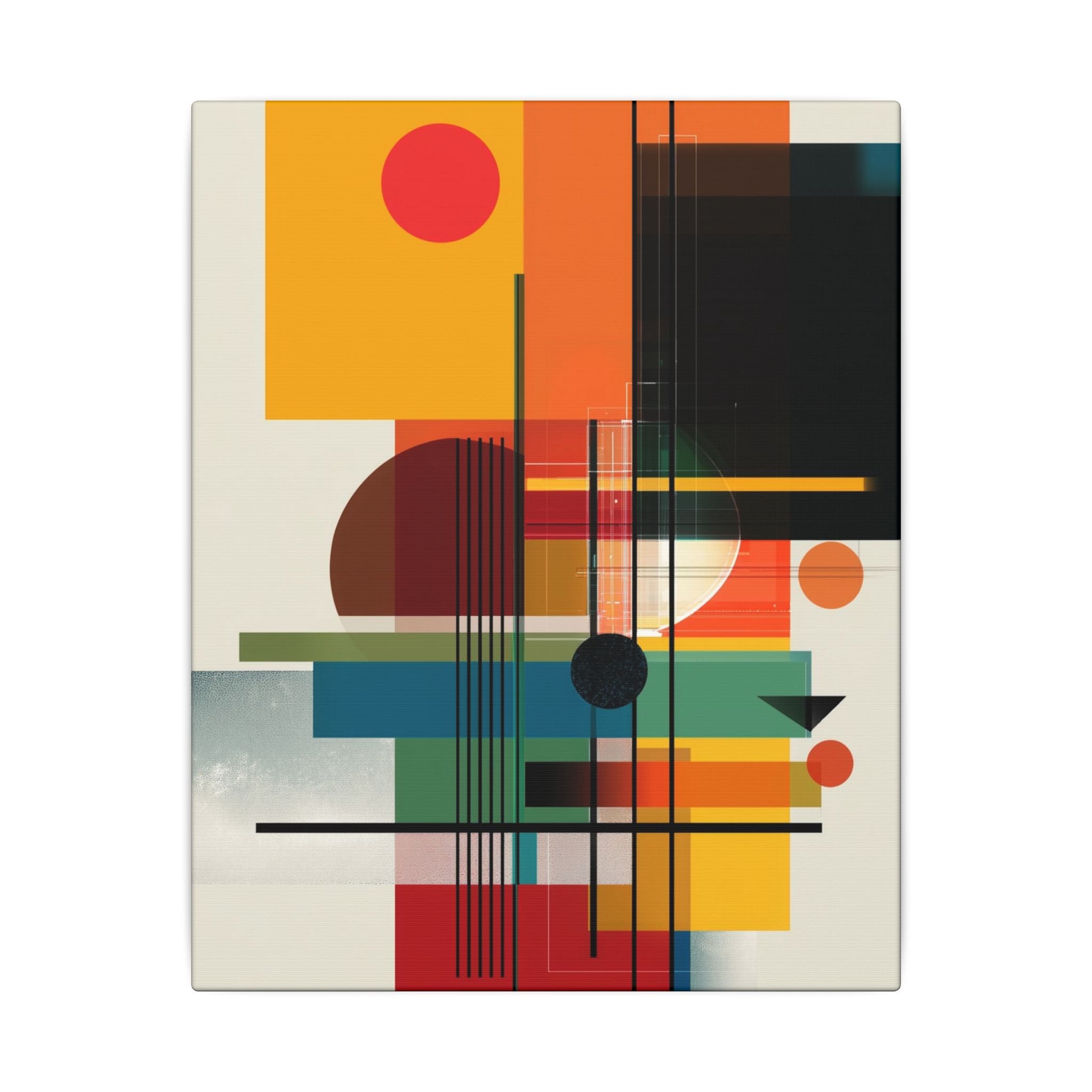 Geometric Harmony: Bauhaus Intersections, Constructivist Layers, Abstract Color Blocks   |   Custom Orders Accepted