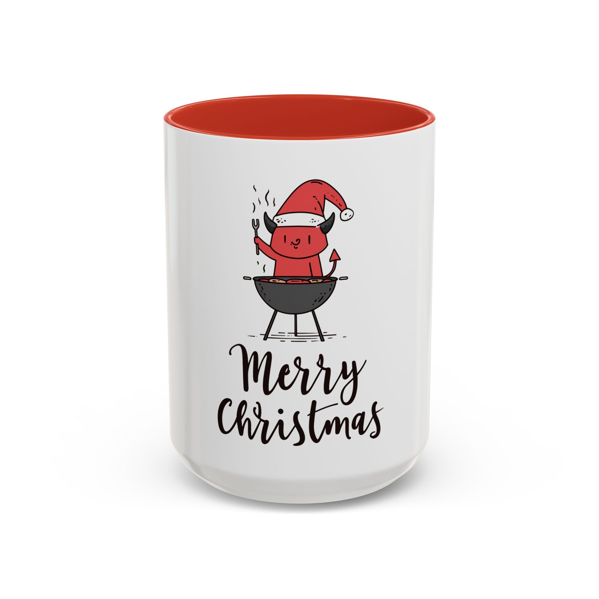 Merry Christmas Accent Coffee Mug, Fun Holiday Gift, Cute Santa Decor, Winter Beverage Cup, Festive Home & Kitchen