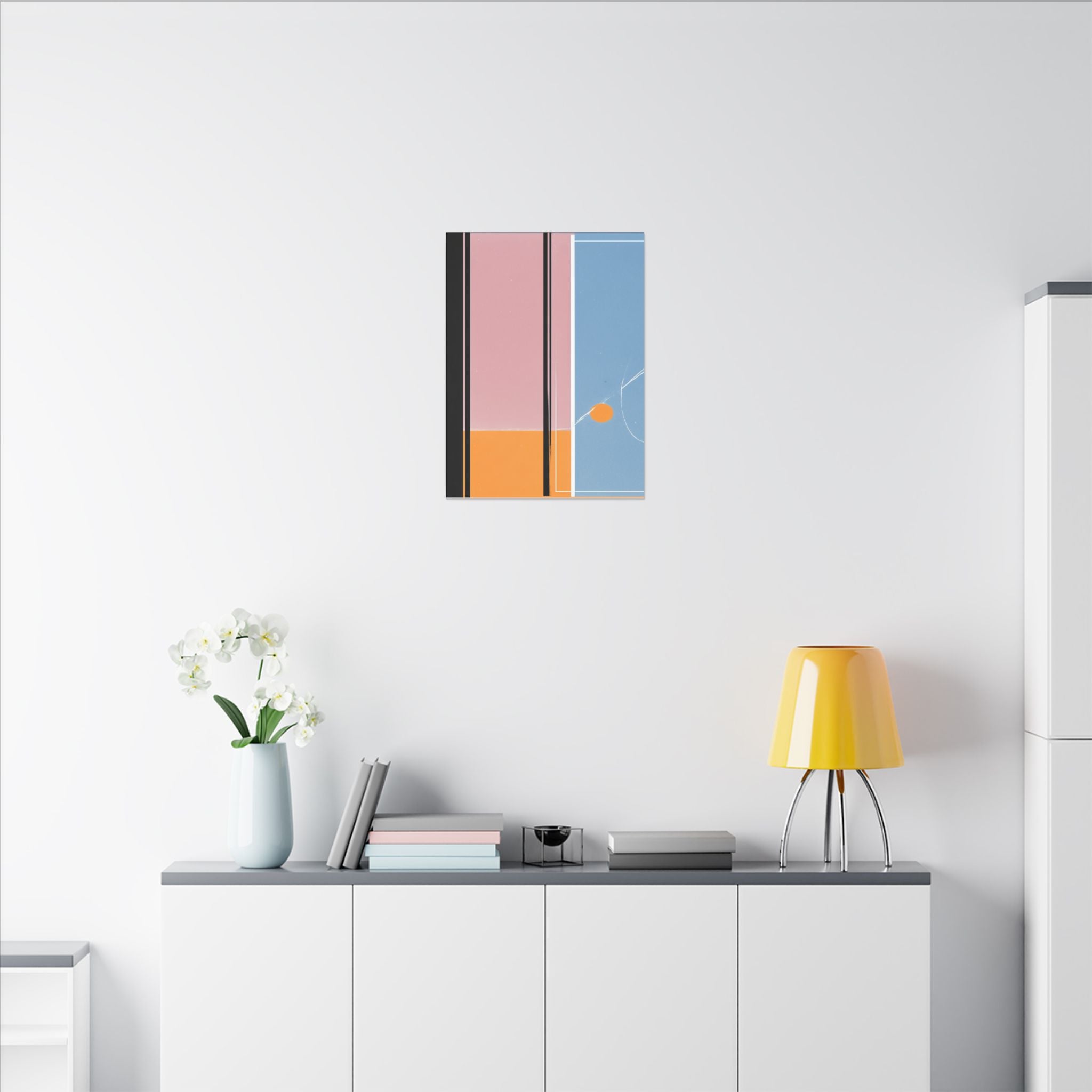 Geometric Harmony: Abstract Minimalist Composition, Modernist Color Fields, Constructivist Design Principles   |   Custom Orders Accepted