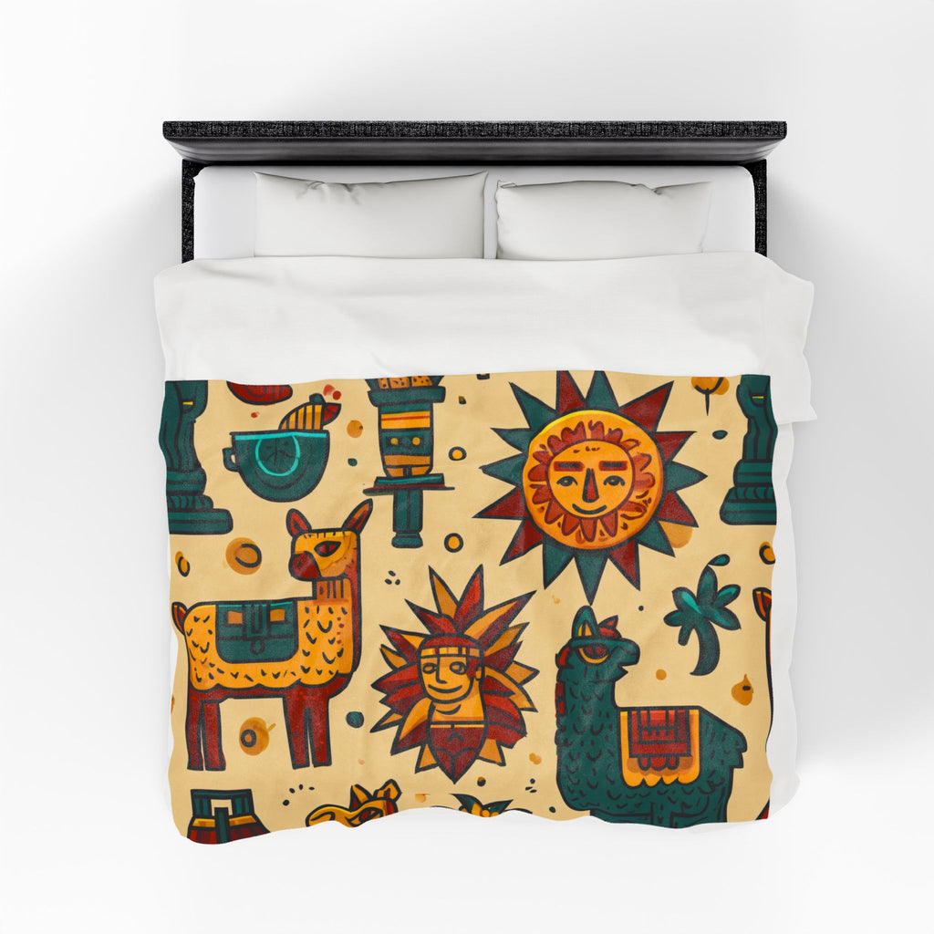 Andean Rhythms: Folkloric Llama Pattern, Peruvian Cultural Illustration   |   Custom Orders Accepted