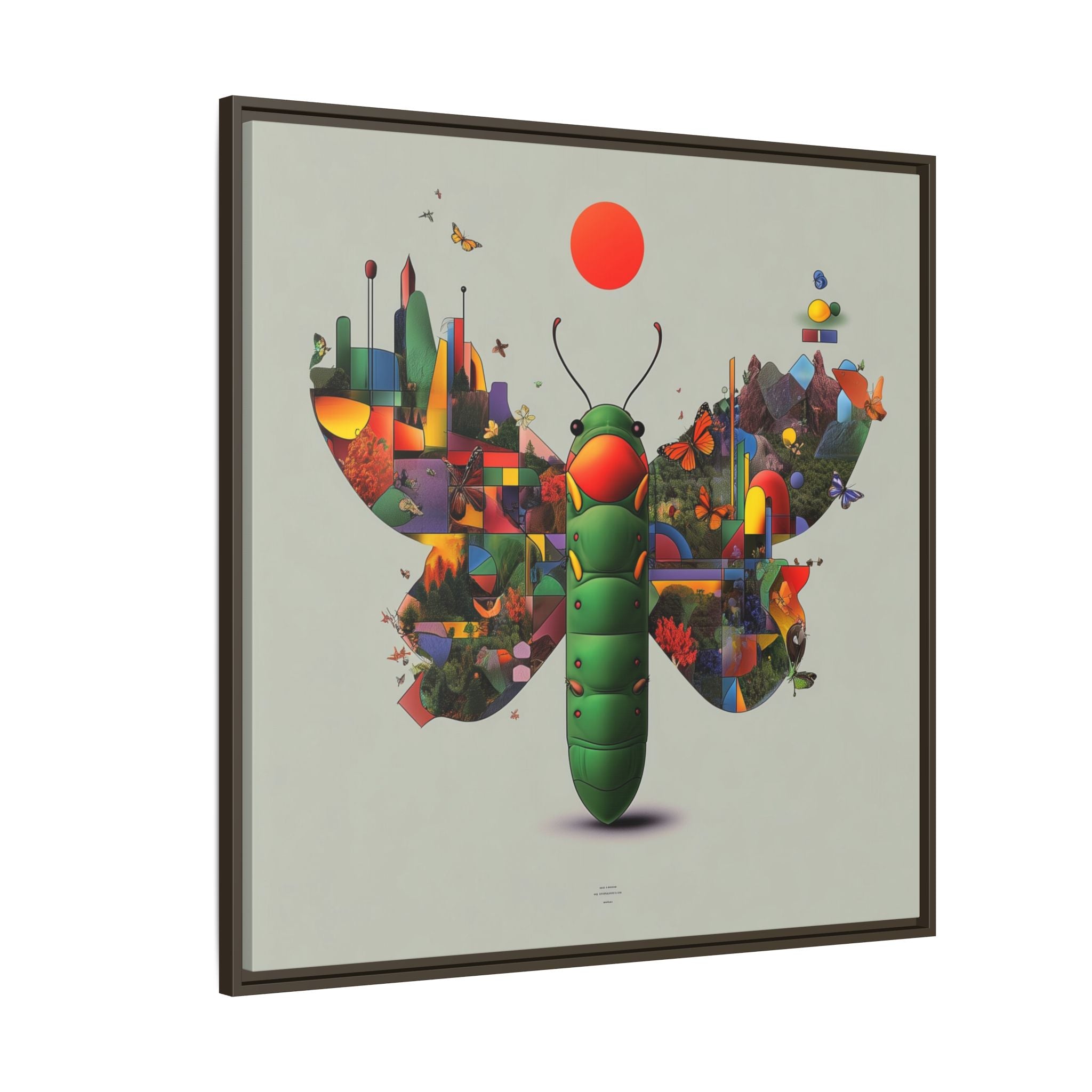 Metamorphosis of Geometry: Digital Nature Mosaic, Surreal Butterfly Landscape   |    Custom Orders Available
