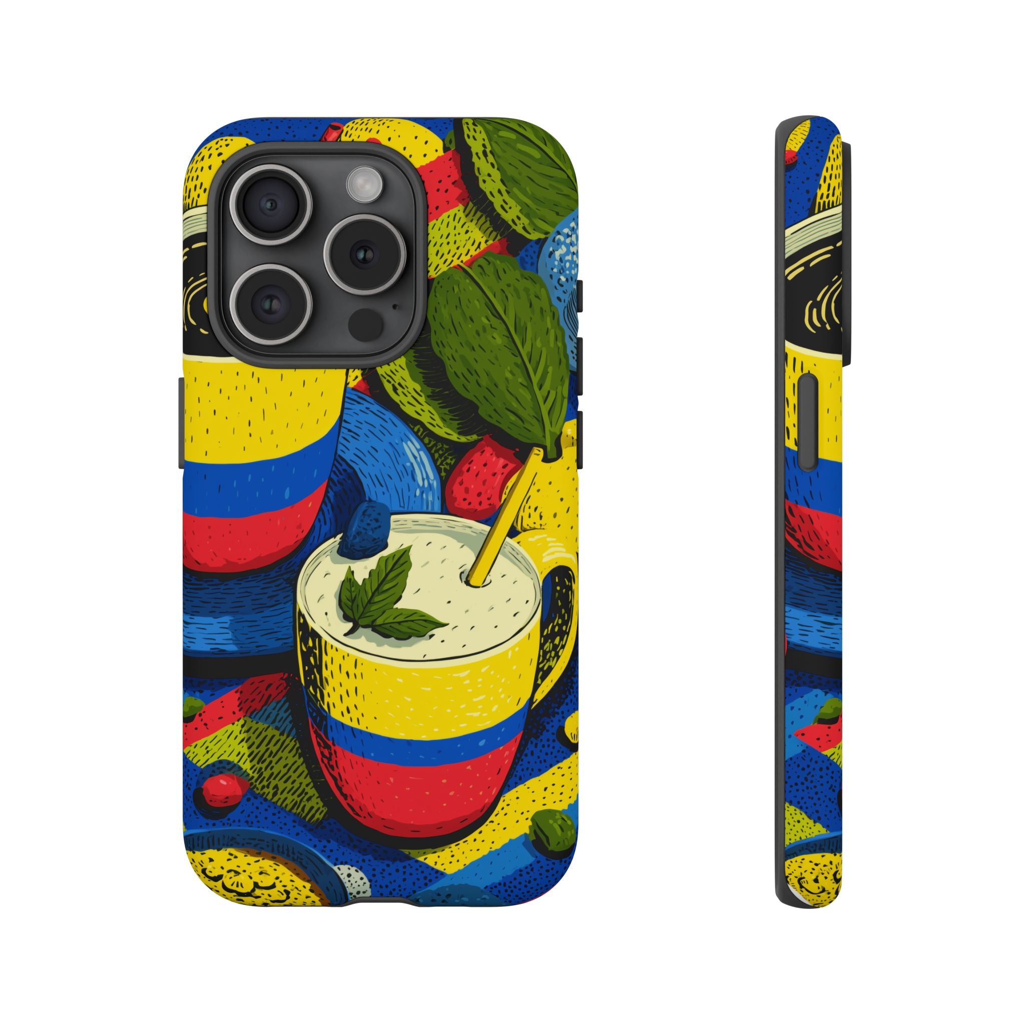 Vibrant Phone Case for Tough Cases | Colorful Colombian Art, Unique Gift, Trendy Accessory, Summer Style, Festival Must-Have