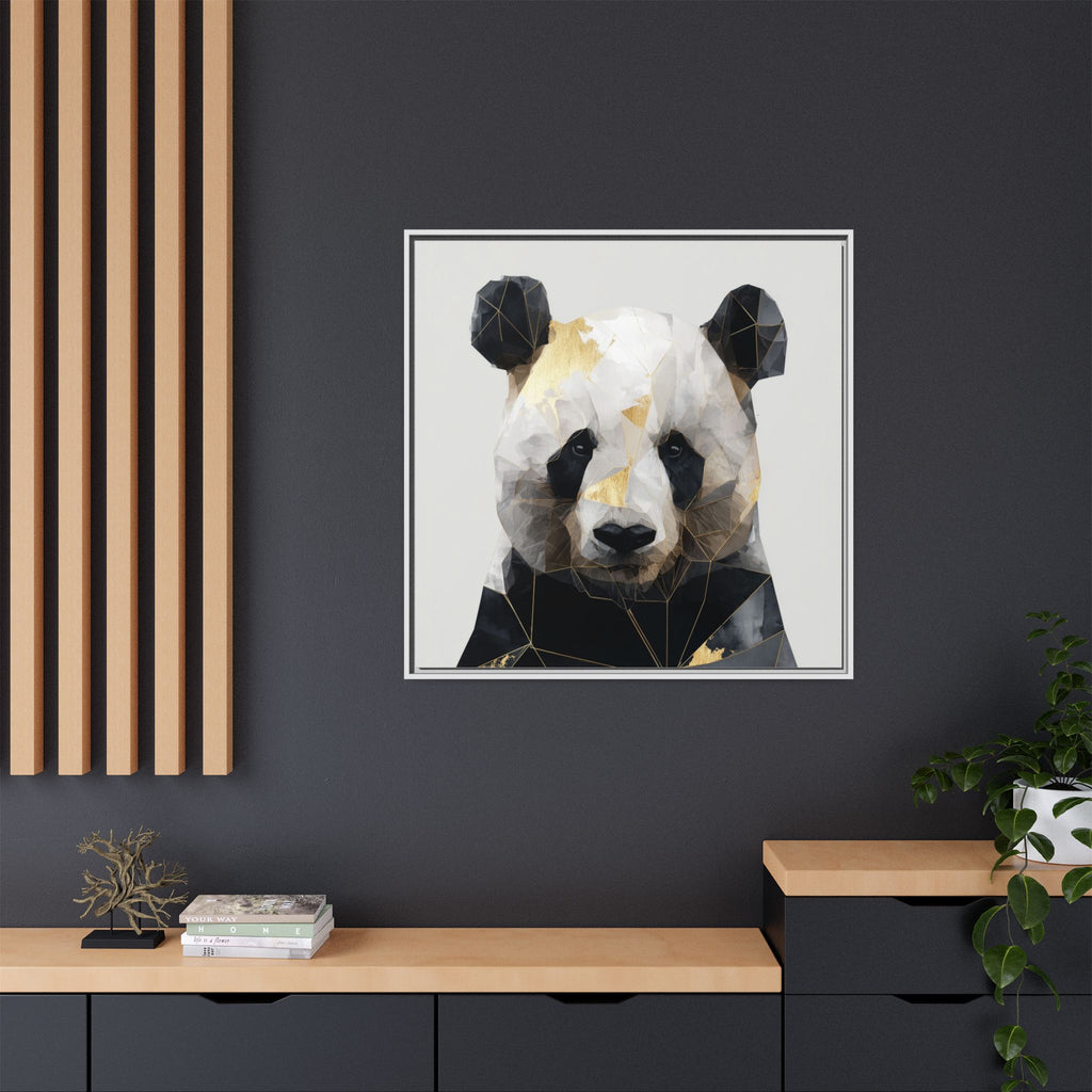 Fractal Panda: Geometric Digital Art, Low Poly Wildlife Portrait   |  Personalized & Custom Orders Available