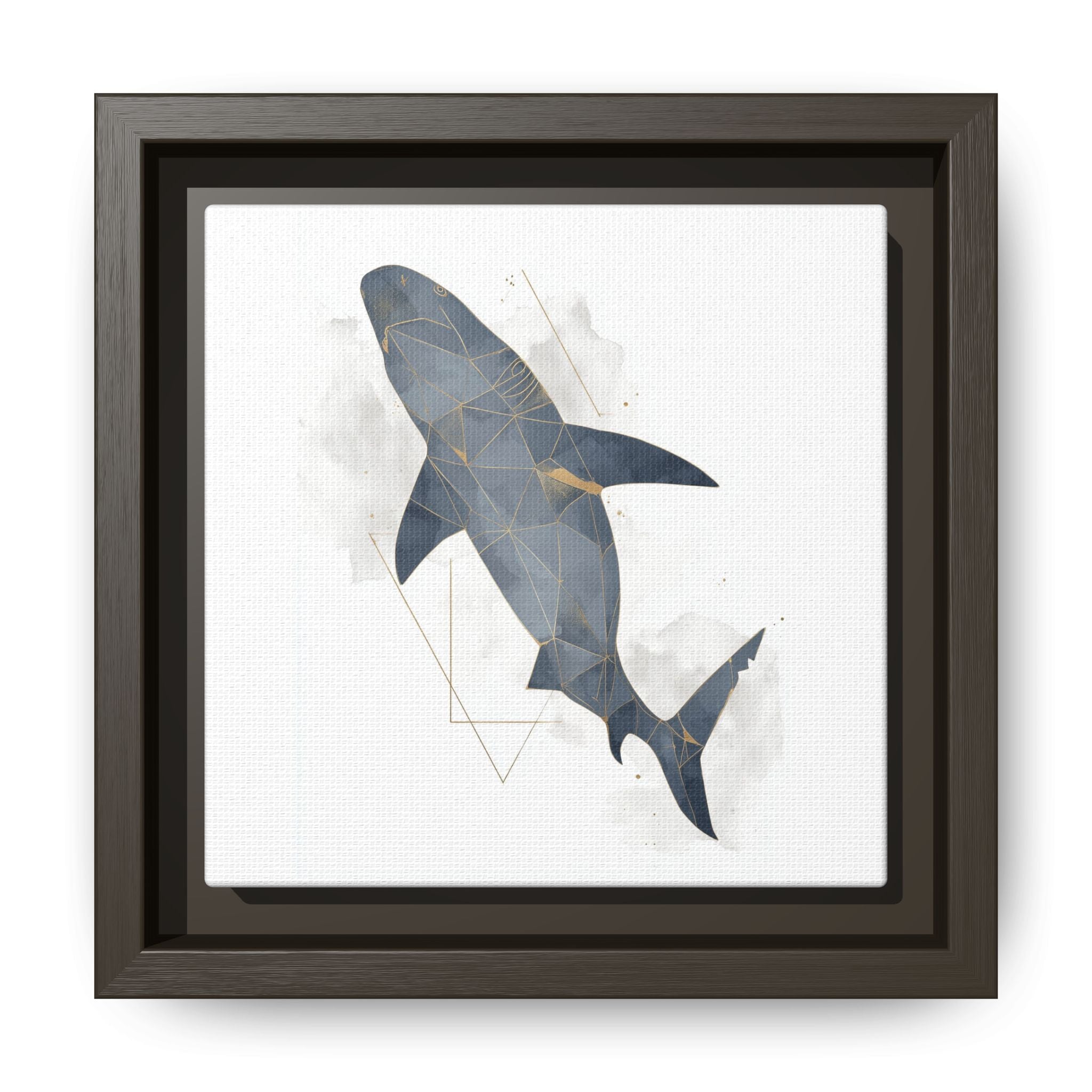 Aquatic Geometry: Shark Polygon Abstraction, Oceanic Digital Art   |  Personalized & Custom Orders Available