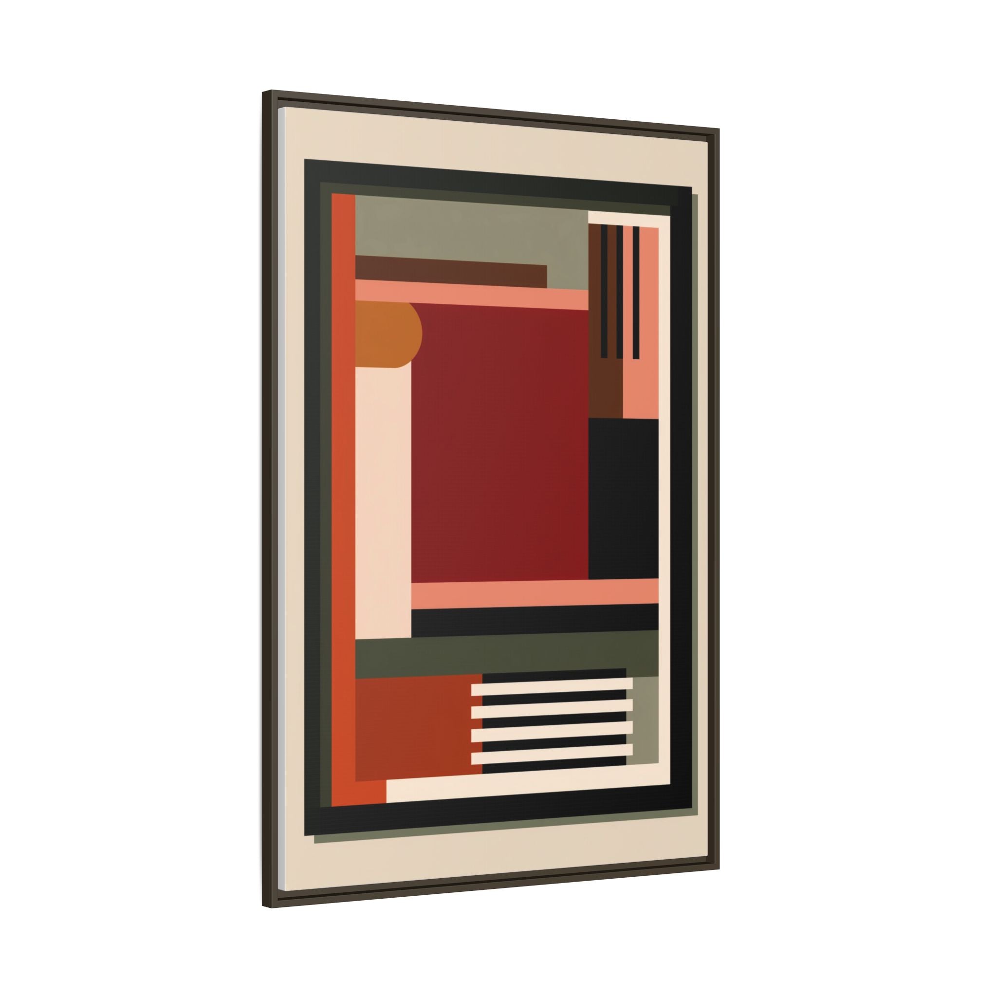Architectural Geometries: Modern Abstract Composition, Bauhaus-Inspired Design, Geometric Color Blocking   |   Custom Orders Accepted