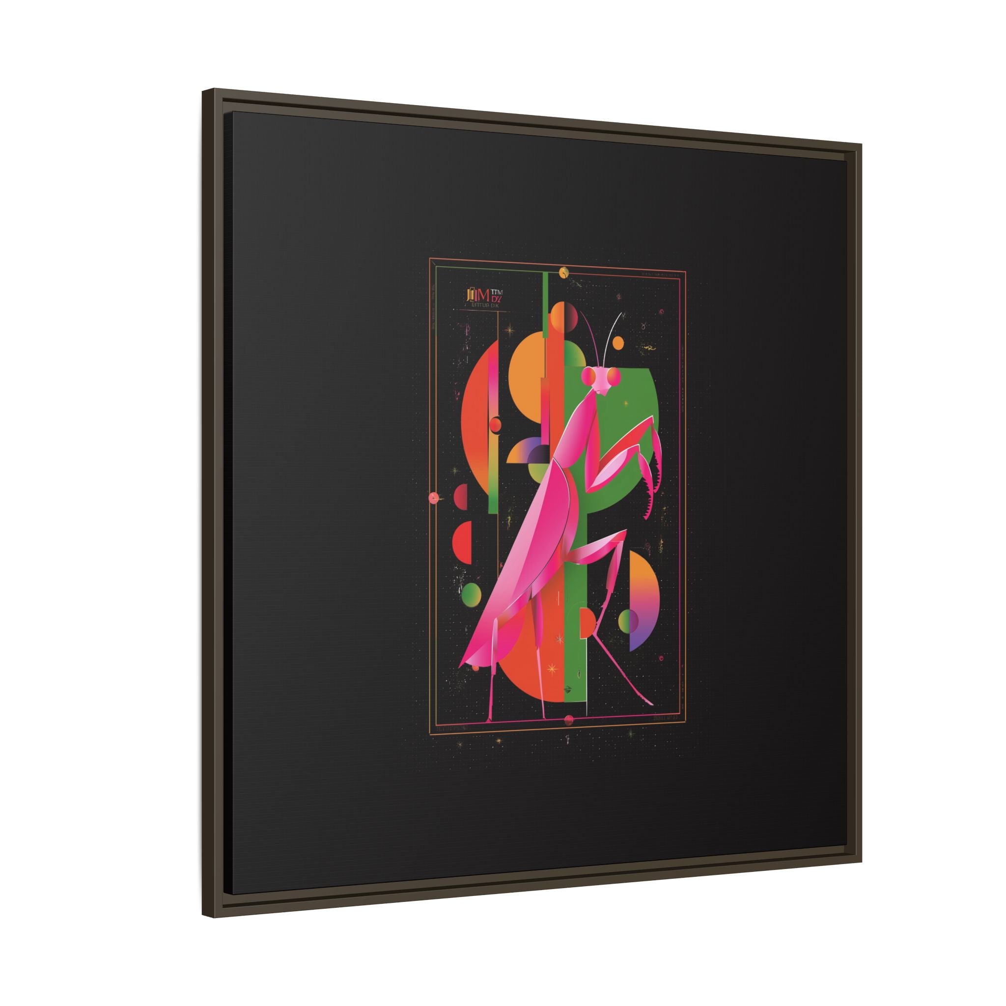 Celestial Mantis: Cubist Geometry, Cosmic Insect Portrait   |    Custom Orders Available