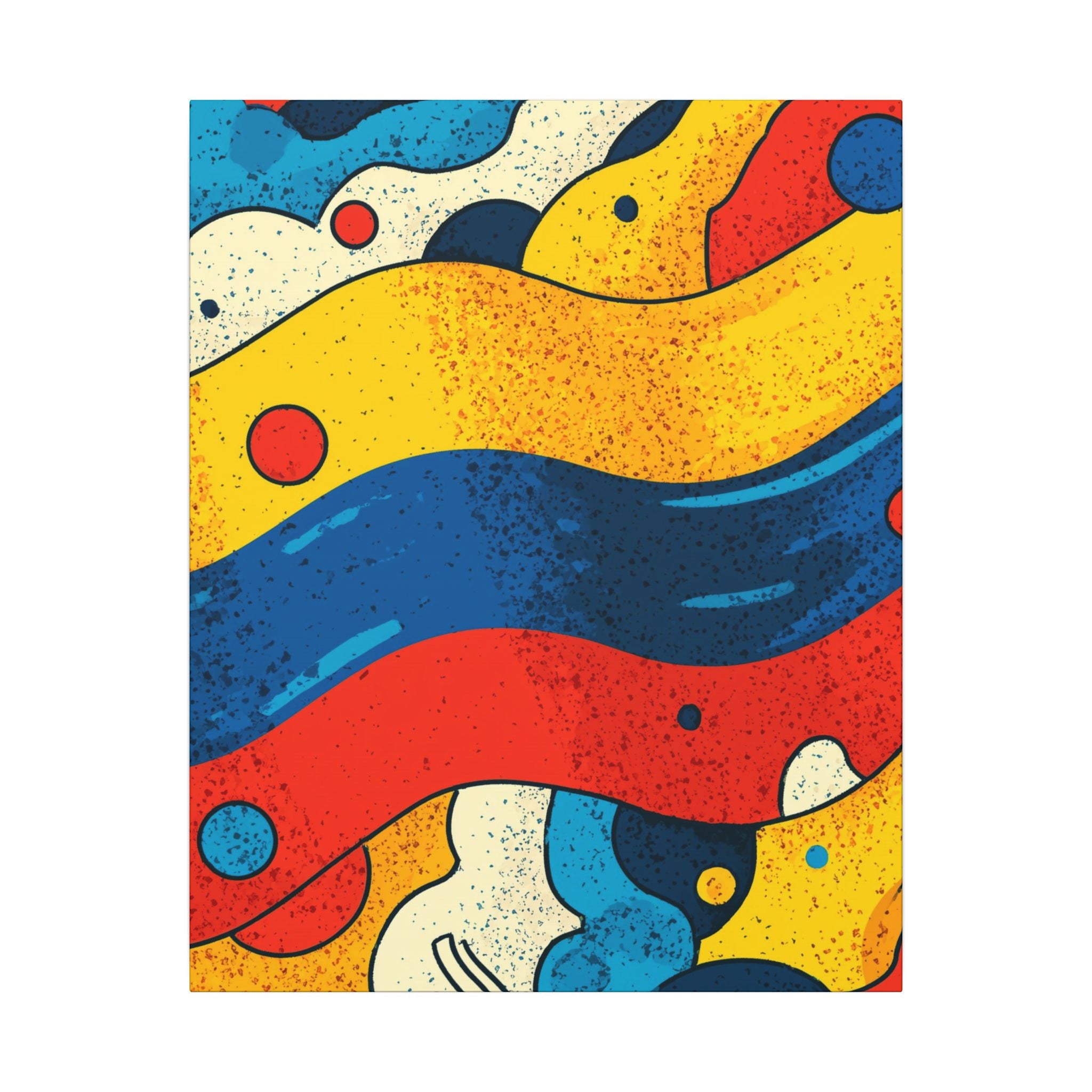 Fluid Dynamics: Retro Abstract Shapes, Mid-Century Modern Motion, Geometric Color Waves   |   Custom Orders Accepted