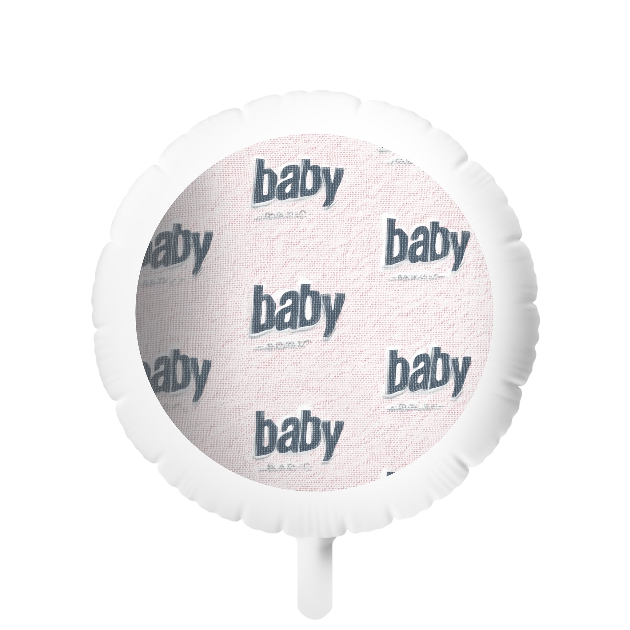 Baby Shower Mylar Balloon — Pink 'baby' Printed Helium Balloon