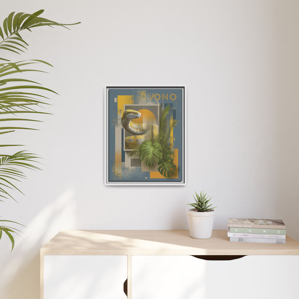 Serpent in Geometrics: Tropical Graphic Design, Modern Nature Illustration   |    Custom Orders Available