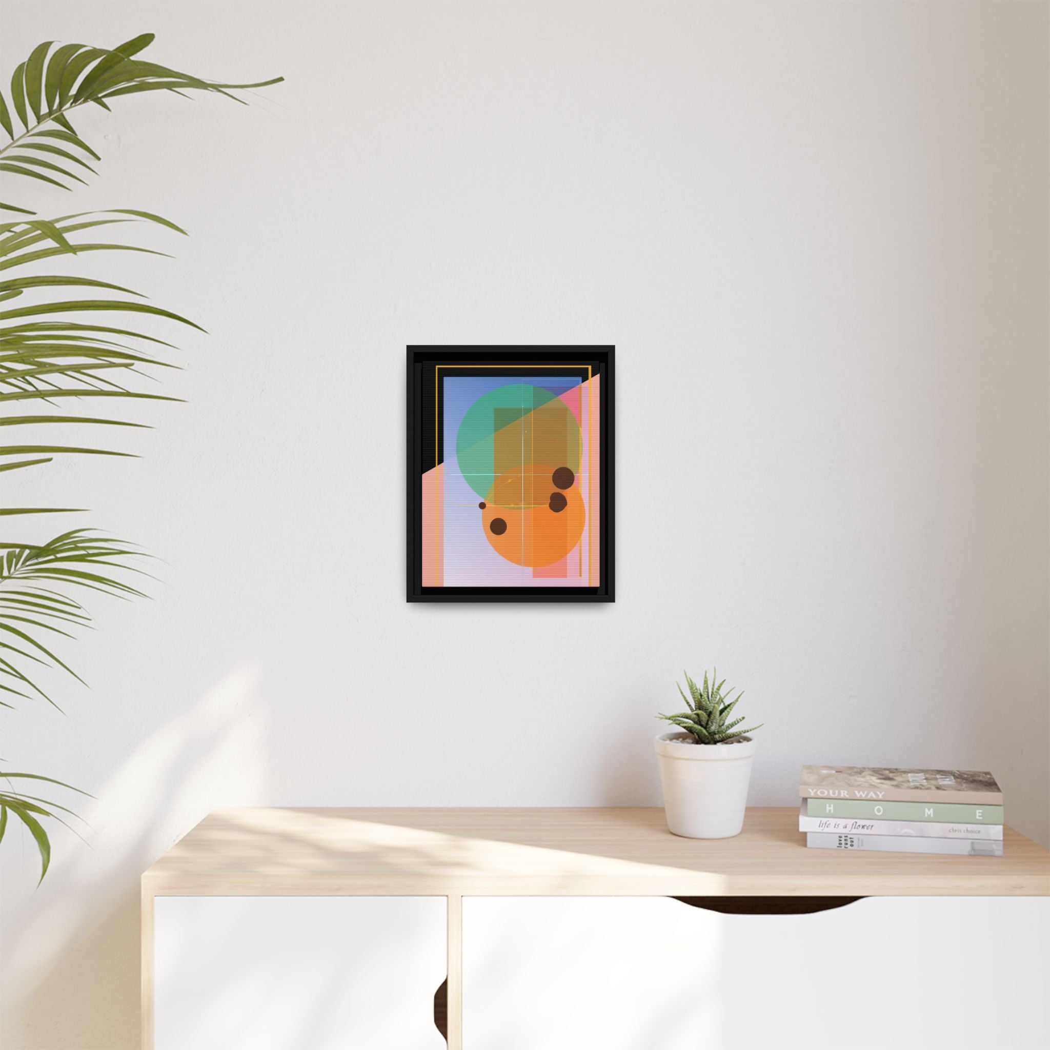 Geometric Harmony: Abstract Composition, Overlapping Shapes, Precision Design   |   Custom Orders Accepted