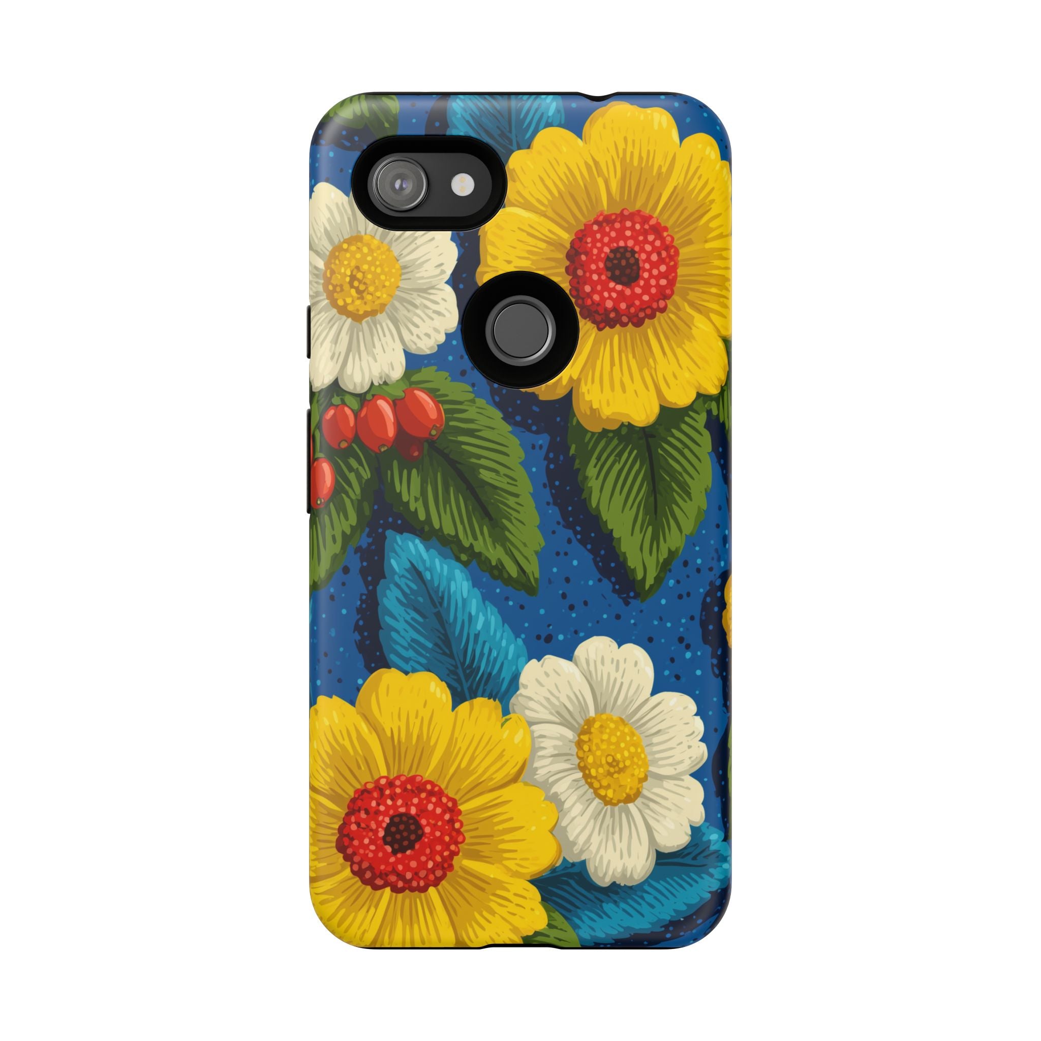 Summer Tough Cases: Floral Fine Art Phone Case, Fun Beach Vibe Phone Accessory, Summer Travel Gift, Colorful Phone Cover, Casual Style Tech