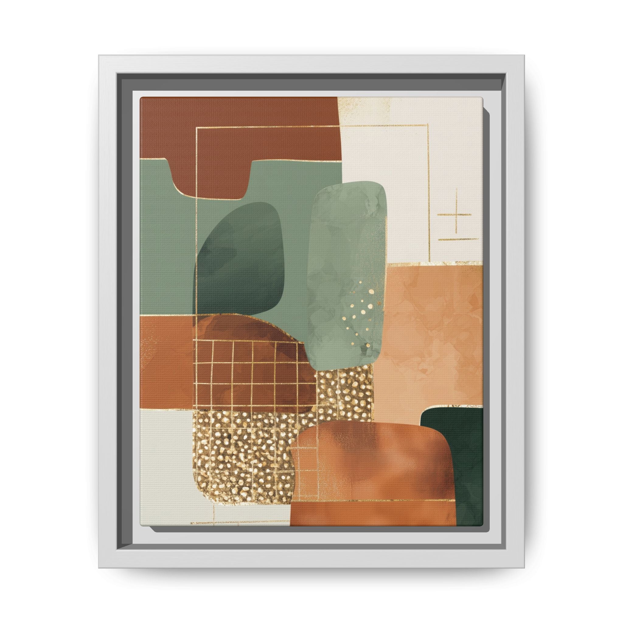 Geometric Harmony: Abstract Minimalist Art, Mid-Century Modern Design, Organic Shapes Composition   |   Custom Orders Accepted