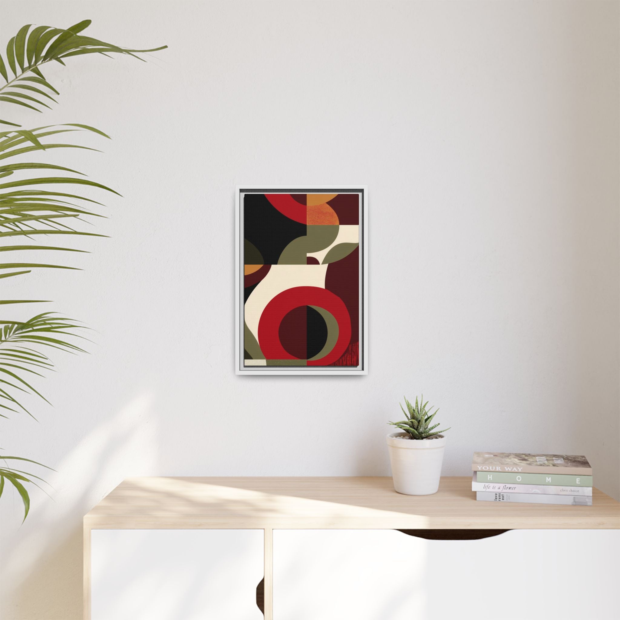 Geometric Intersections: Mid-Century Modern Design, Abstract Architectural Composition, Rhythmic Curved Forms   |   Custom Orders Accepted