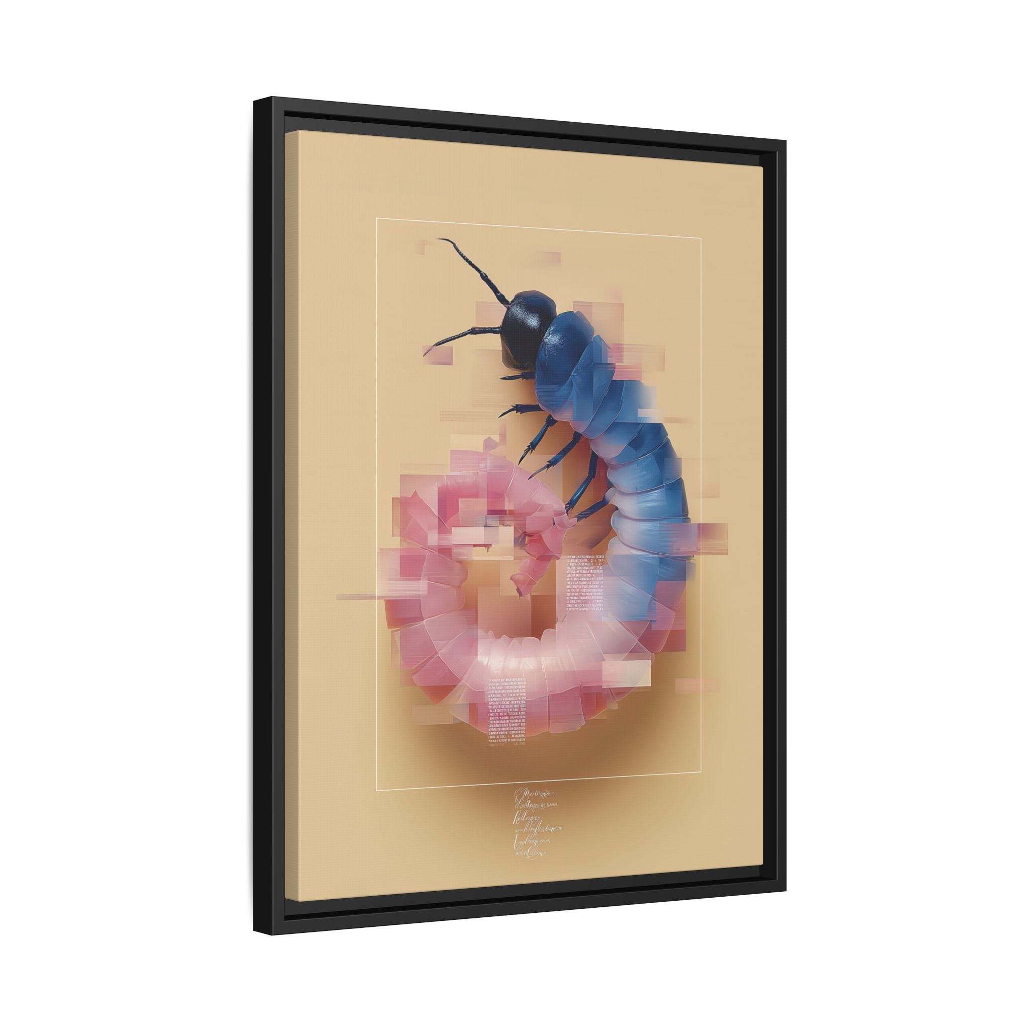 Glitched Symmetry: Digital Insect Mosaic, Pixelated Fragmentation   |    Custom Orders Available