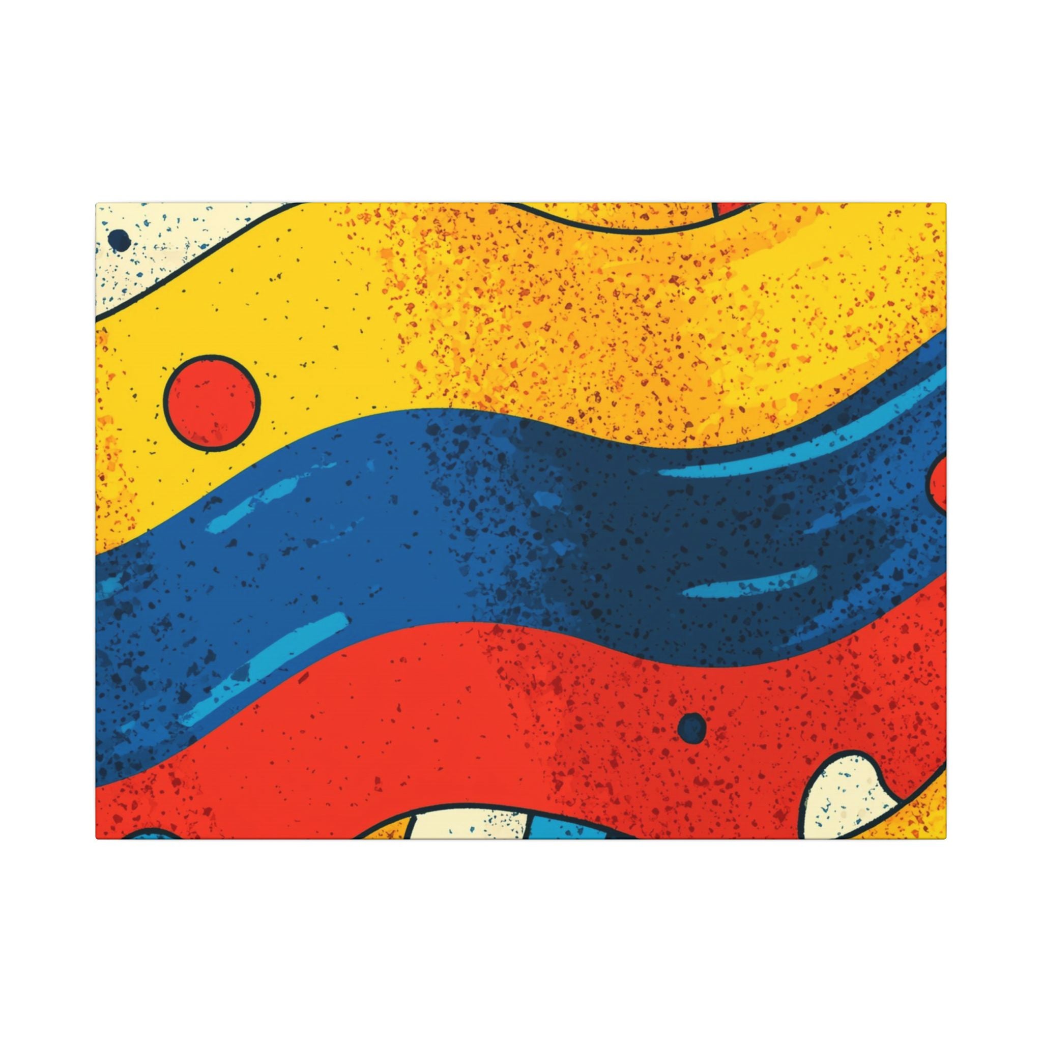 Fluid Dynamics: Retro Abstract Shapes, Mid-Century Modern Motion, Geometric Color Waves   |   Custom Orders Accepted