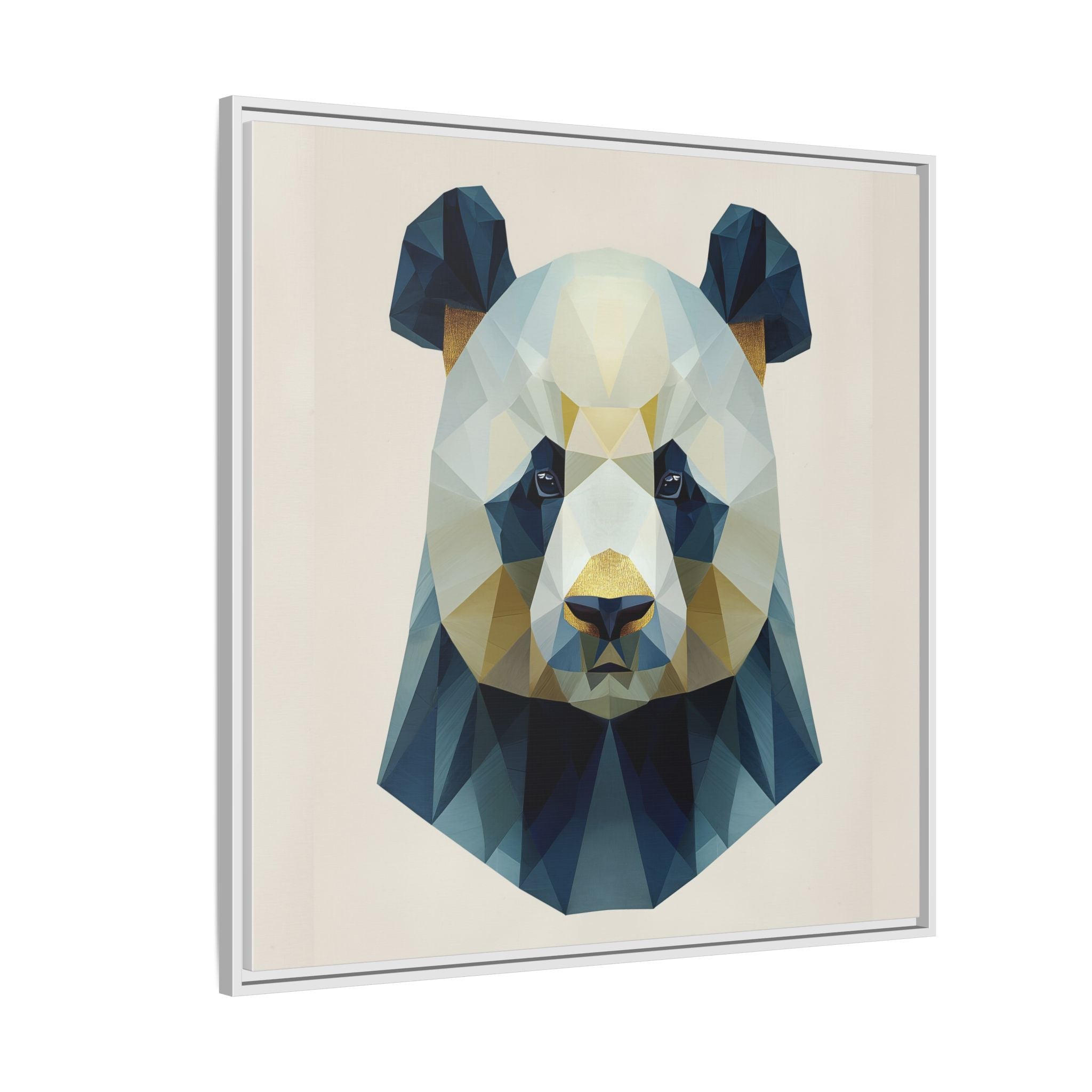 Geometric Panda Prism: Low-Poly Digital Wildlife Art, Minimalist Triangular Design   |  Personalized & Custom Orders Available