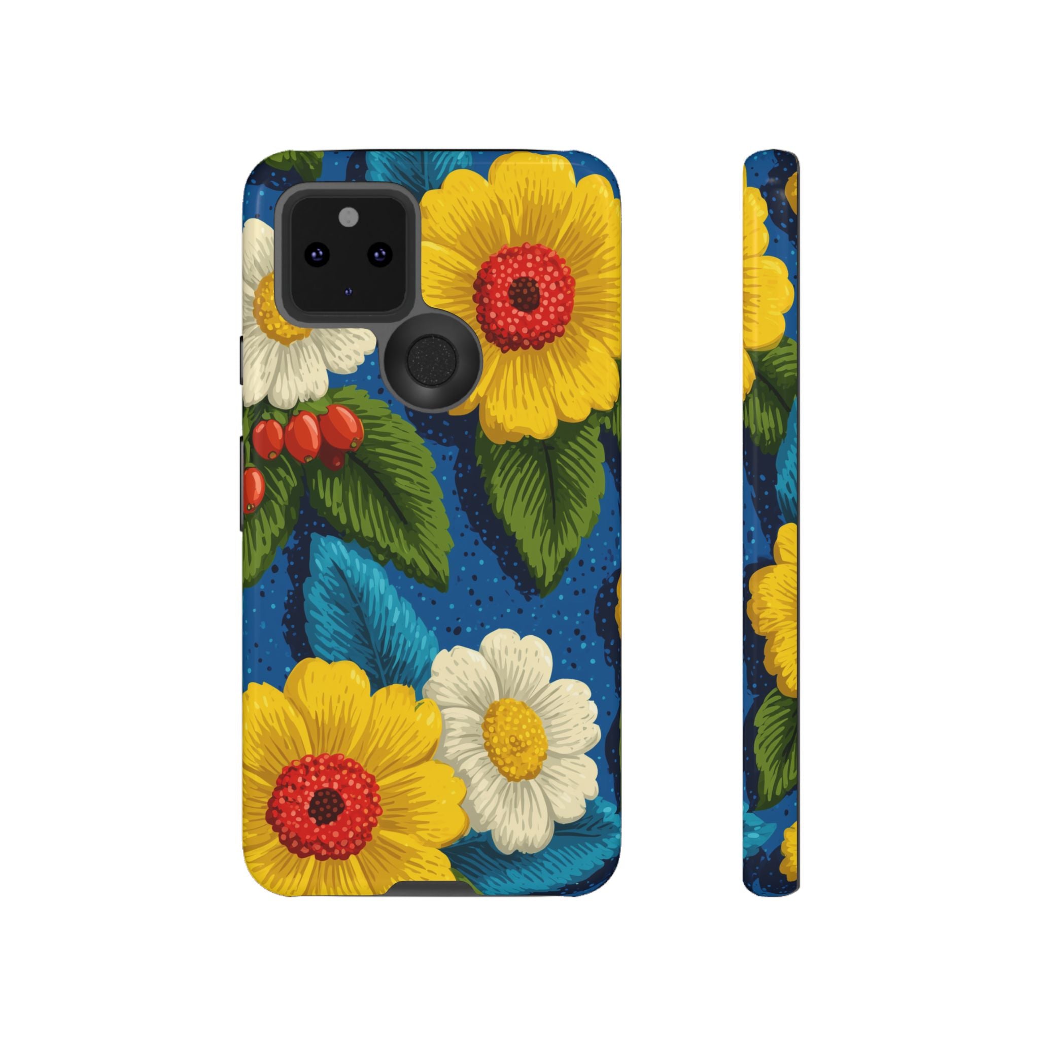 Summer Tough Cases: Floral Fine Art Phone Case, Fun Beach Vibe Phone Accessory, Summer Travel Gift, Colorful Phone Cover, Casual Style Tech