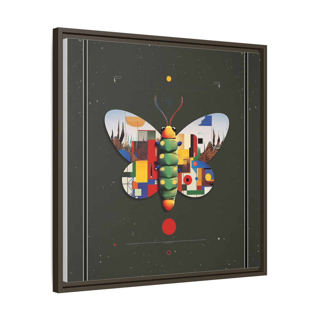 Geometric Butterfly Framed Print : Digital Cubist Interpretation, Modernist Entomological Design   |  Personalized & Custom Orders Available