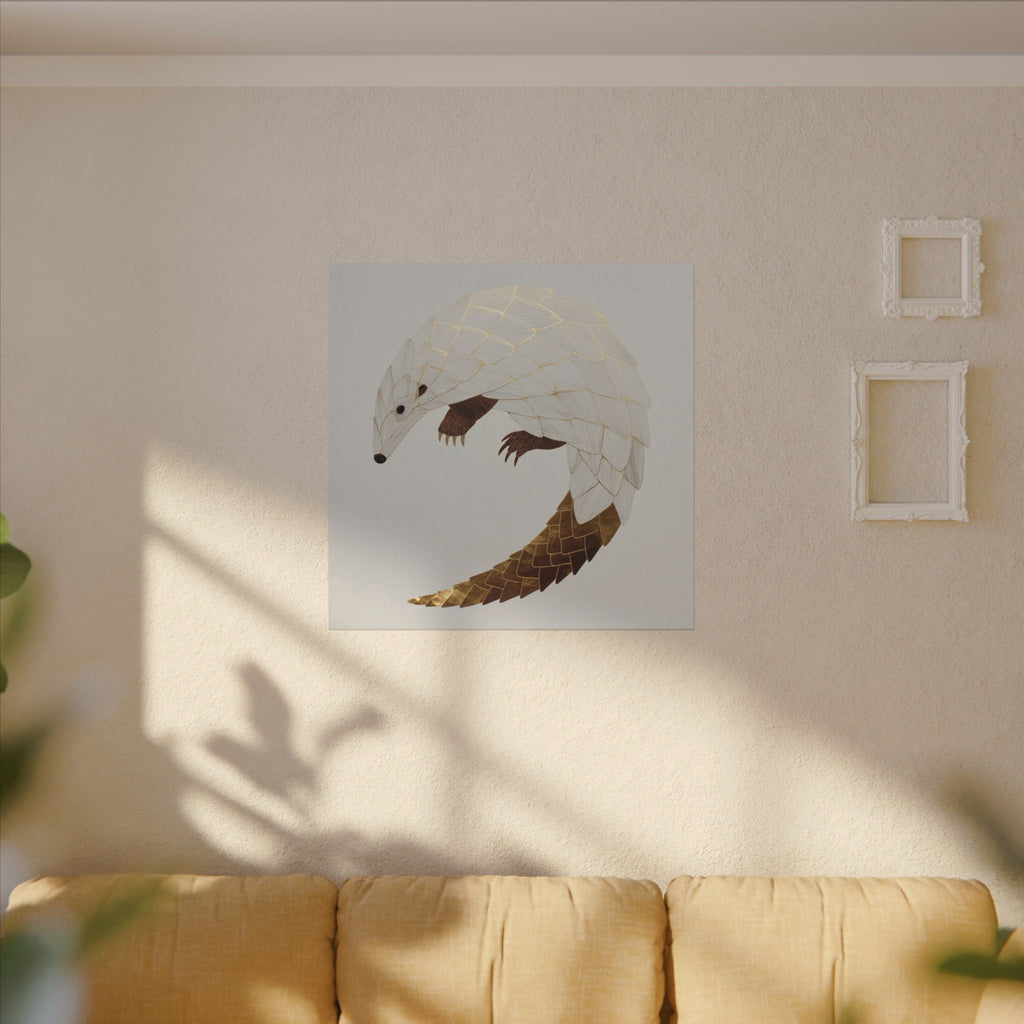 Geometric Hedgehog: Layered Minimalist Wildlife, Architectural Art Style   |    Custom Orders Available