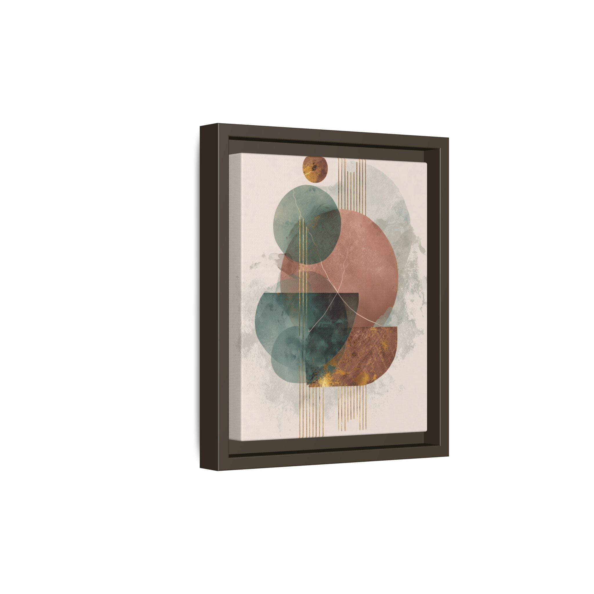 Translucent Geometries: Abstract Circles, Mid-Century Minimalism, Watercolor Layers   |   Custom Orders Accepted