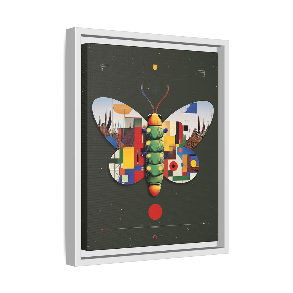 Geometric Butterfly Framed Print : Digital Cubist Interpretation, Modernist Entomological Design   |  Personalized & Custom Orders Available