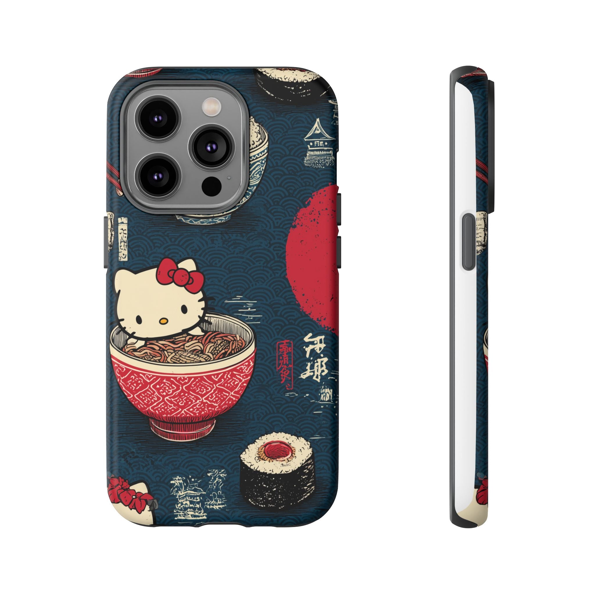 Japanese Kitty Sushi Vibrant Phone Case - Tough Case | Funky, Colorful, Unique Design for Gift, Accessory, Protection, Trendy