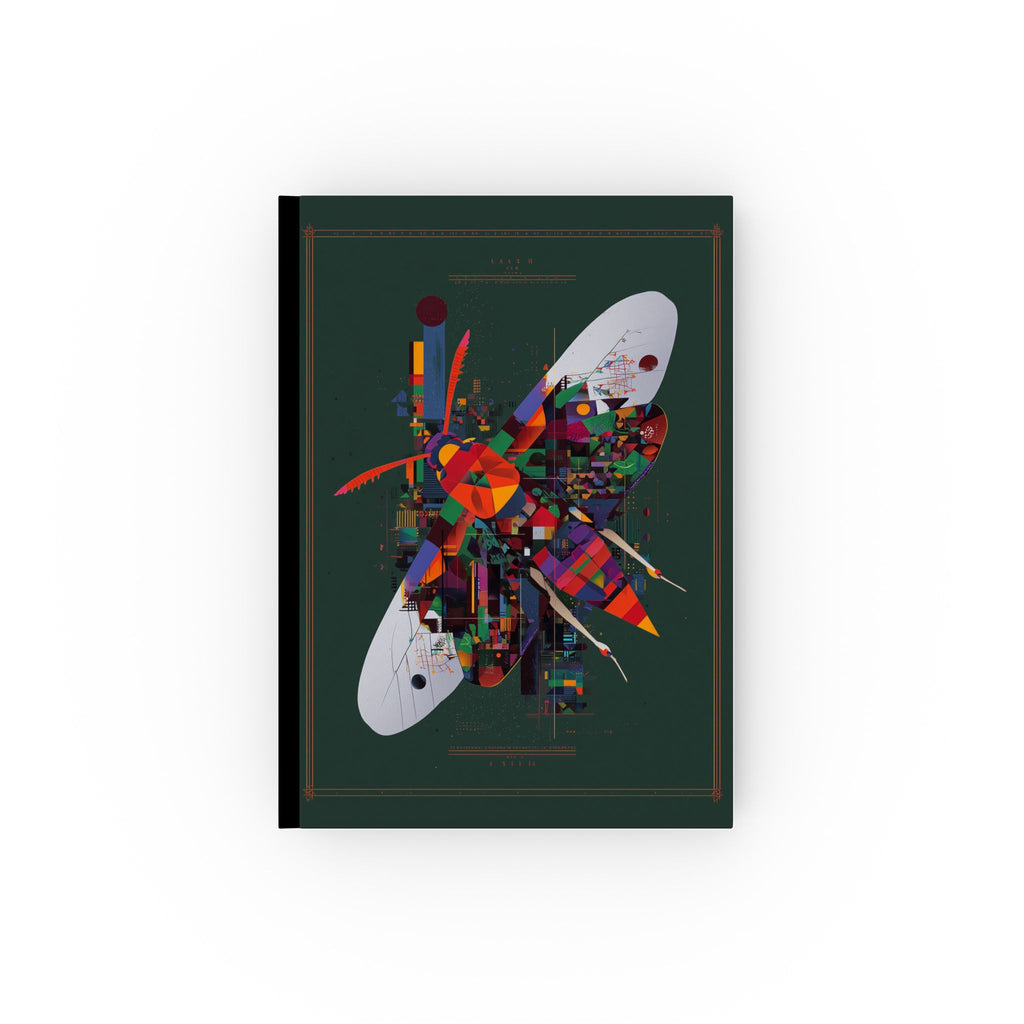 Metamorphic Geometries: Digital Cubist Butterfly Landscape, Urban Architectural Abstraction Personalized Journal   |