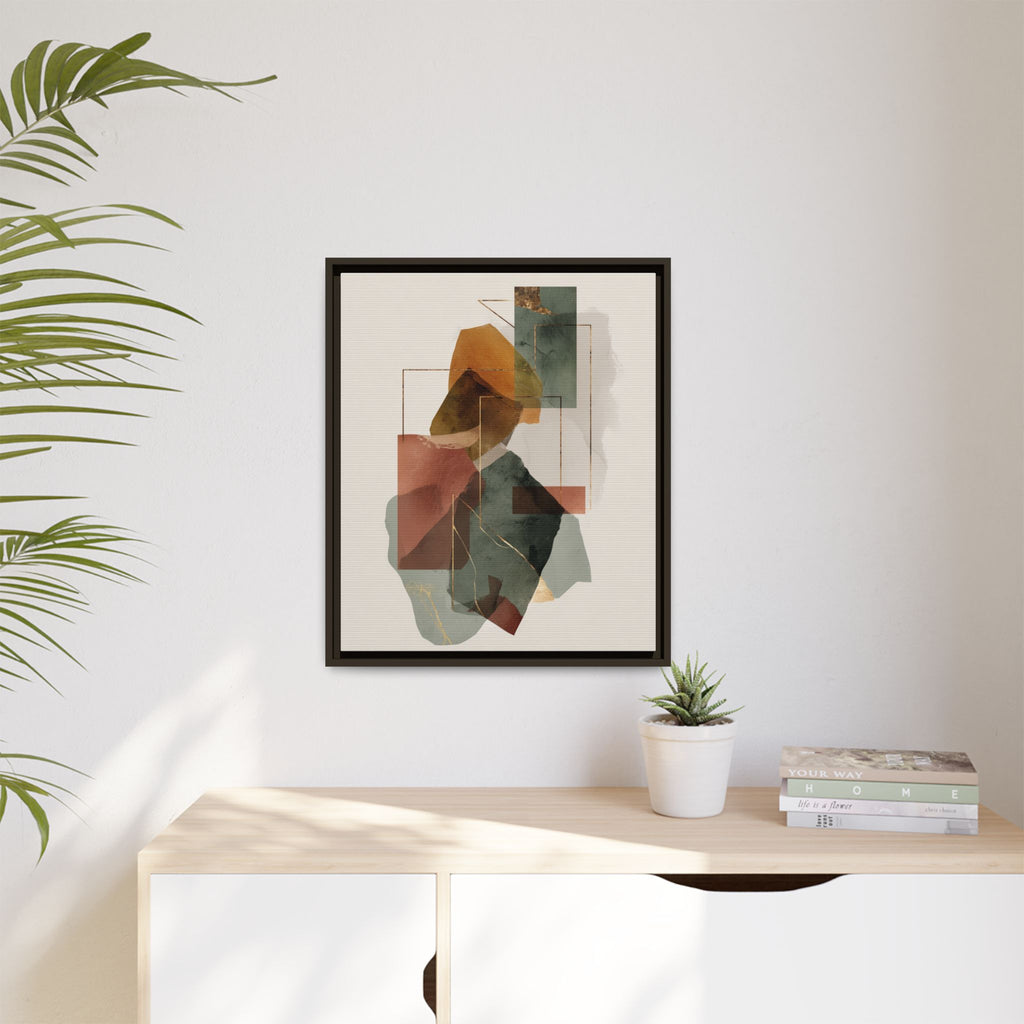 Harmonic Geometries: Architectural Abstraction, Earthy Palette, Minimalist Composition   |   Custom Orders Accepted