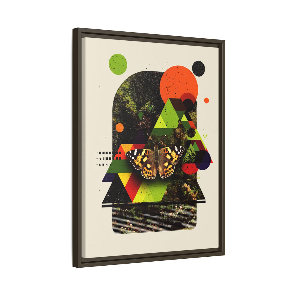 Metamorphic Geometries Framed Print: Digital Nature Collage, Butterfly Abstract Design   |   Custom Orders Available
