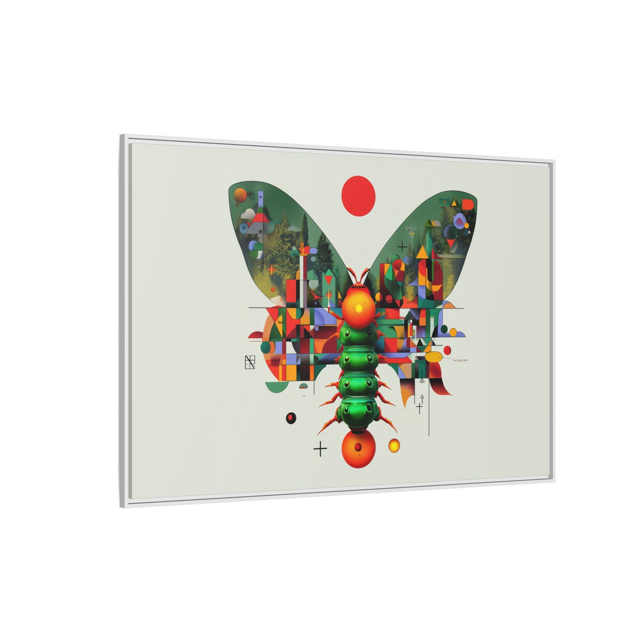 Metamorphic Geometry: Digital Butterfly Architecture, Cubist Nature Transformation   |    Custom Orders Available