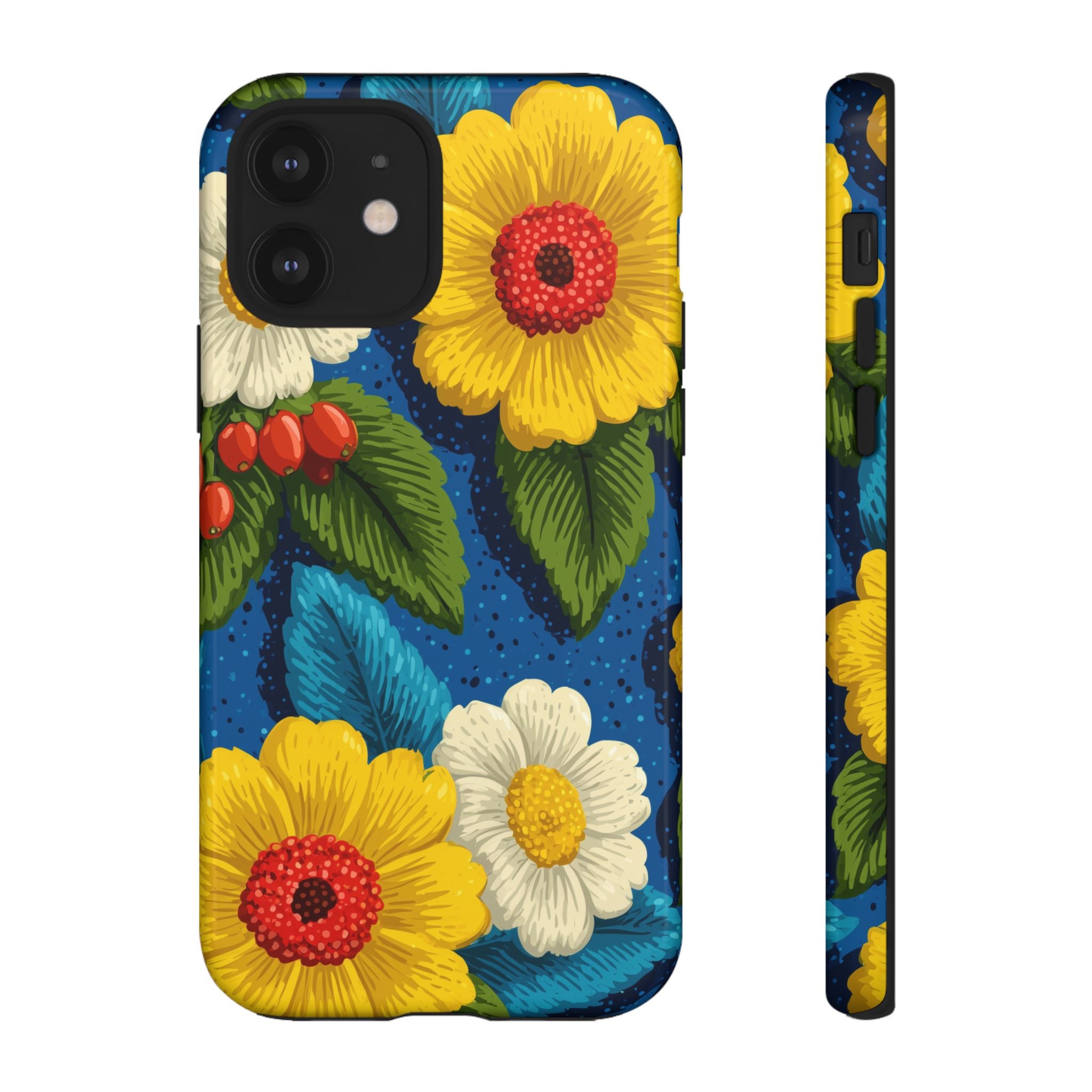Summer Tough Cases: Floral Fine Art Phone Case, Fun Beach Vibe Phone Accessory, Summer Travel Gift, Colorful Phone Cover, Casual Style Tech