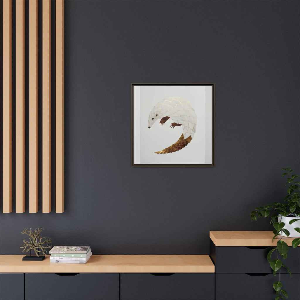 Geometric Hedgehog: Minimalist Wildlife Illustration, Layered Metallic Geometric Art   |    Custom Orders Available