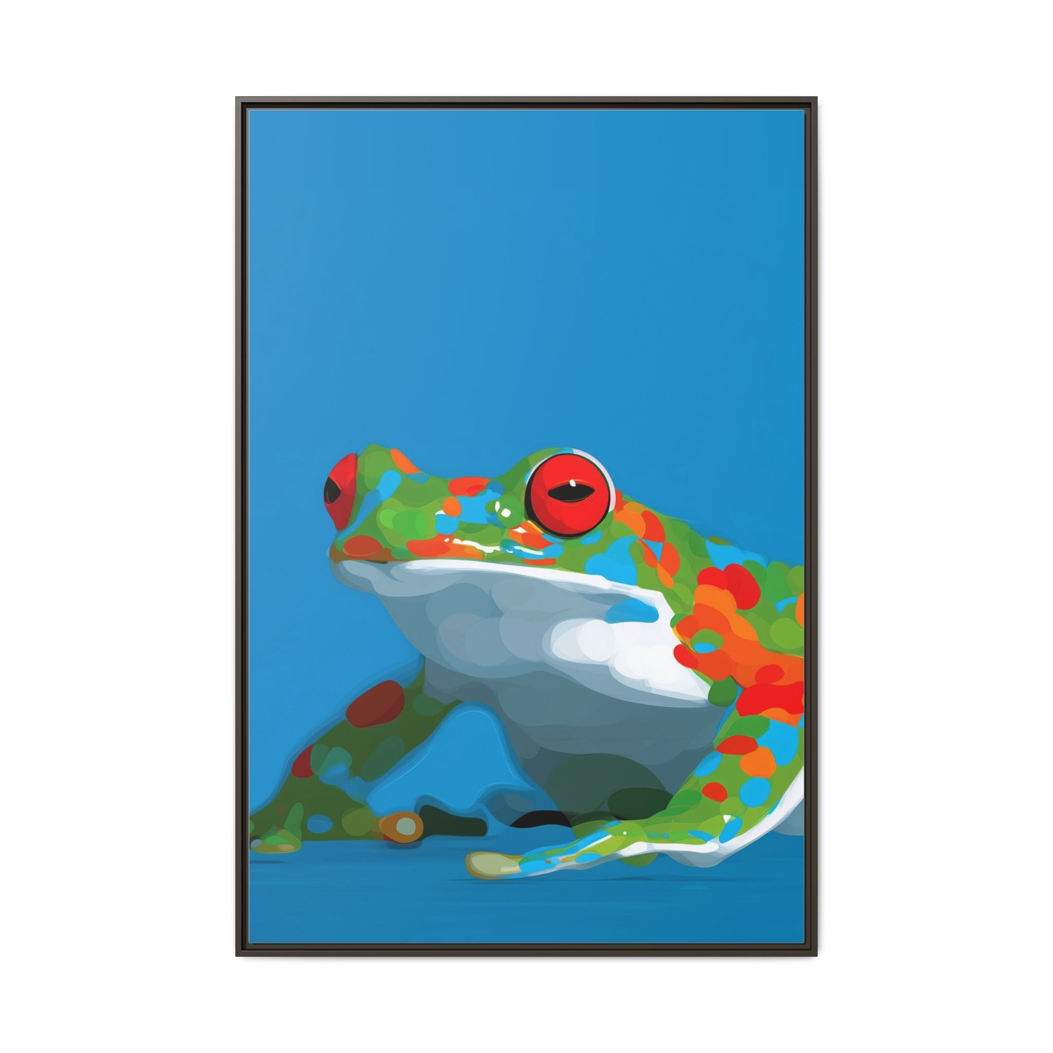 Mosaic Frog: Geometric Wildlife Art, Colorful Amphibian Print   |    Custom Orders Available