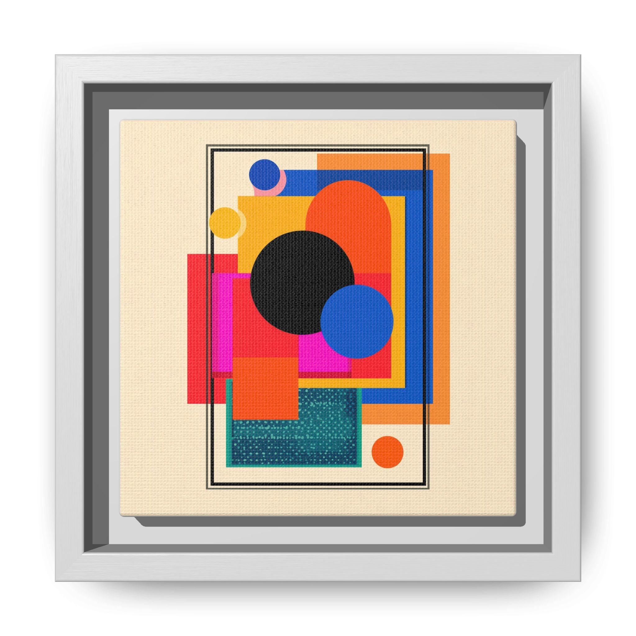 Geometric Harmony: Abstract Color Blocks, Mid-Century Modern Design, Minimalist Art Composition   |   Custom Orders Accepted