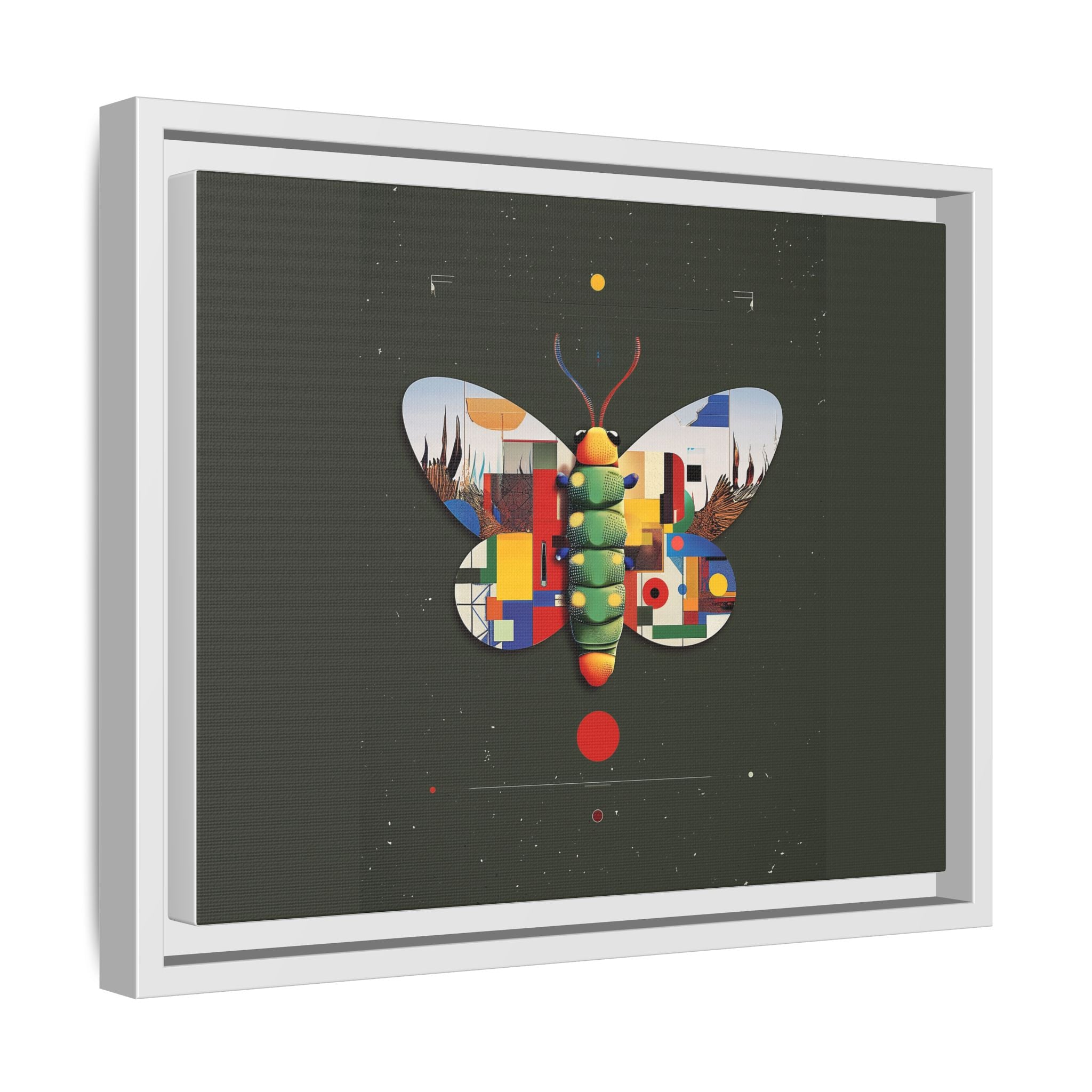 Geometric Butterfly: Bauhaus Digital Mosaic, Technological Nature Composition   |    Custom Orders Available