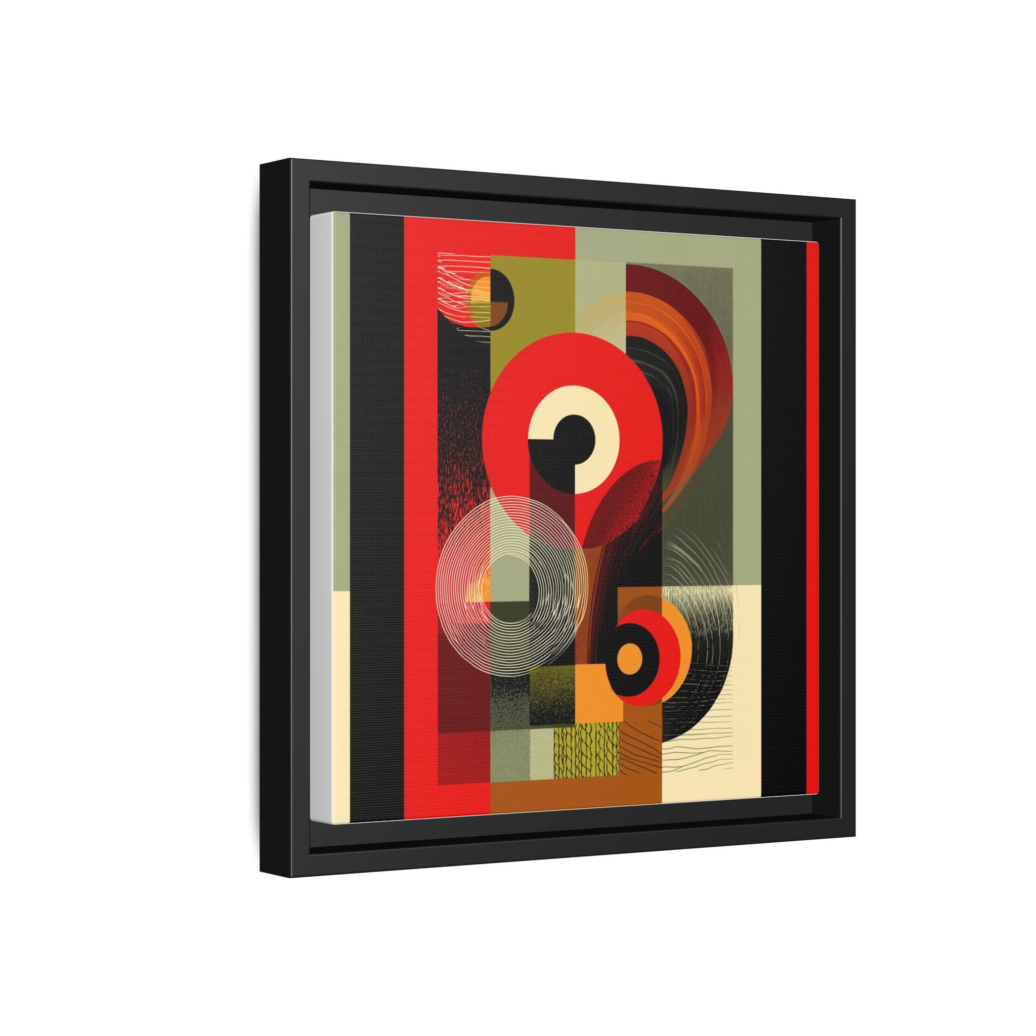 Chromatic Geometrics: Abstract Constructivist Composition, Modernist Color Blocking, Layered Circular Forms   |   Custom Orders Accepted