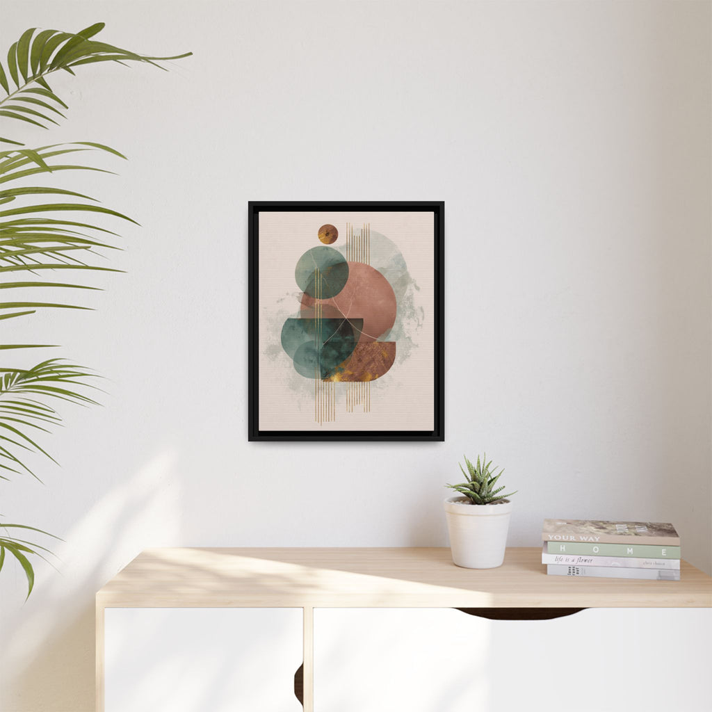 Translucent Geometries: Abstract Circles, Mid-Century Minimalism, Watercolor Layers   |   Custom Orders Accepted