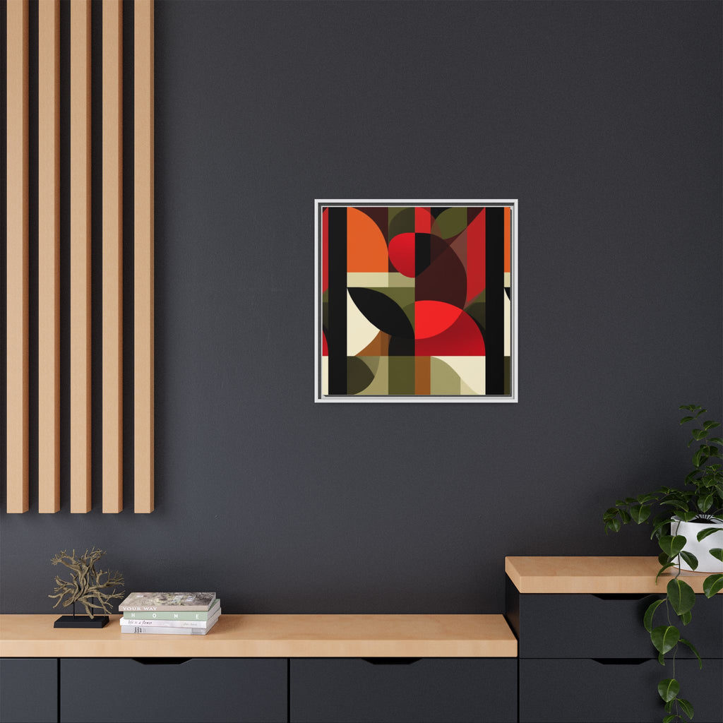 Geometric Fusion: Modern Abstract Composition, Cubist Color Blocks, Architectural Form Harmony   |   Custom Orders Accepted