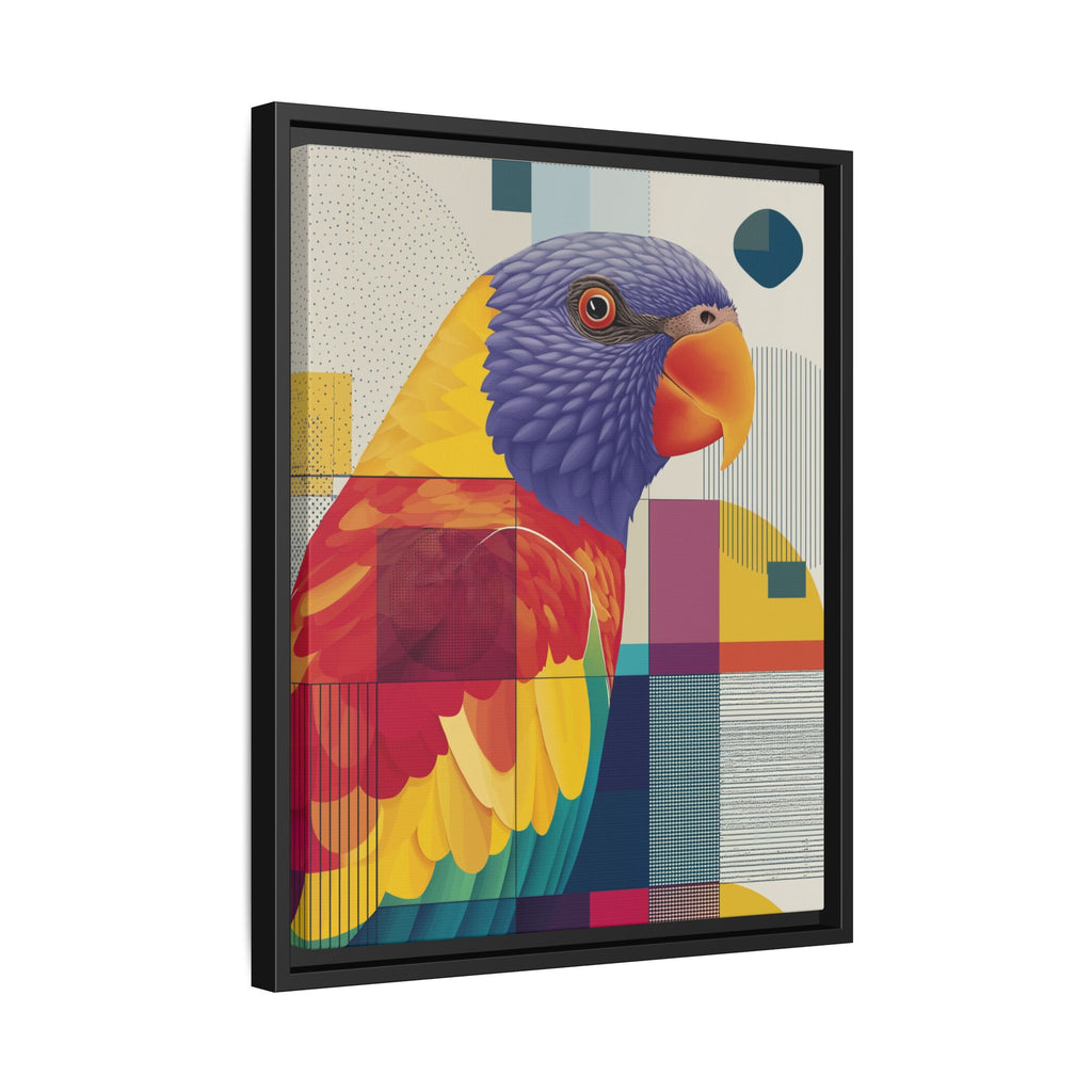 Geometric Parrot: Abstract Wildlife Art, Modern Color Block Design   |  Personalized & Custom Orders Available