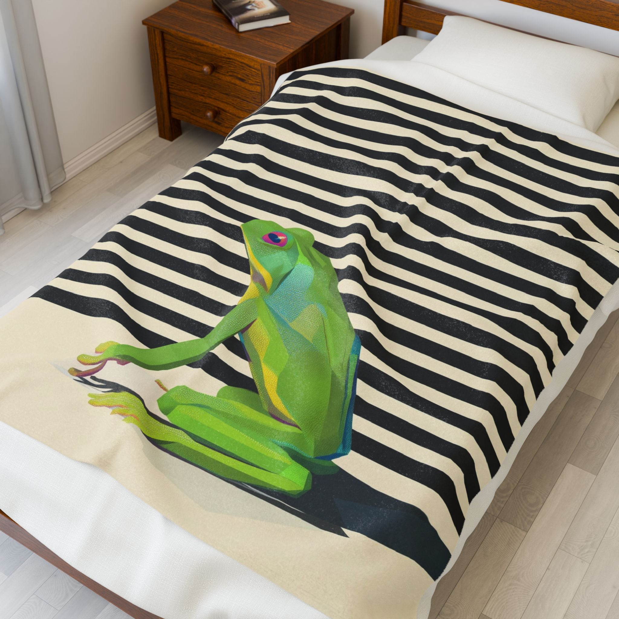 Geometric Frog: Modern Nature Design, Graphic Art Illustration   |    Custom Orders Available