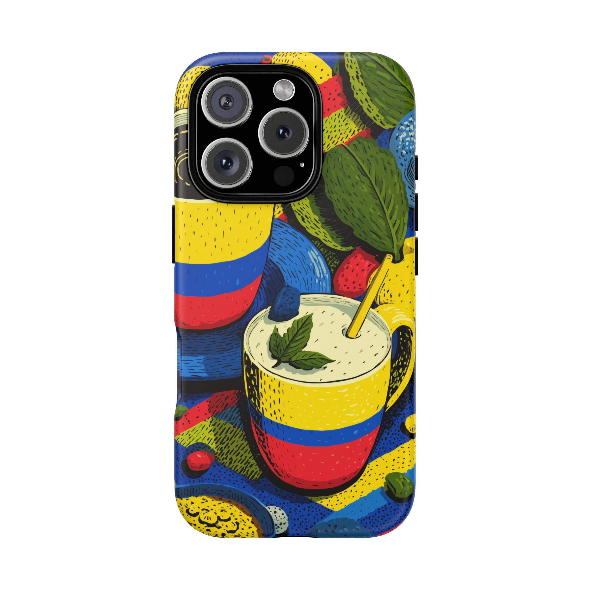 Vibrant Phone Case for Tough Cases | Colorful Colombian Art, Unique Gift, Trendy Accessory, Summer Style, Festival Must-Have