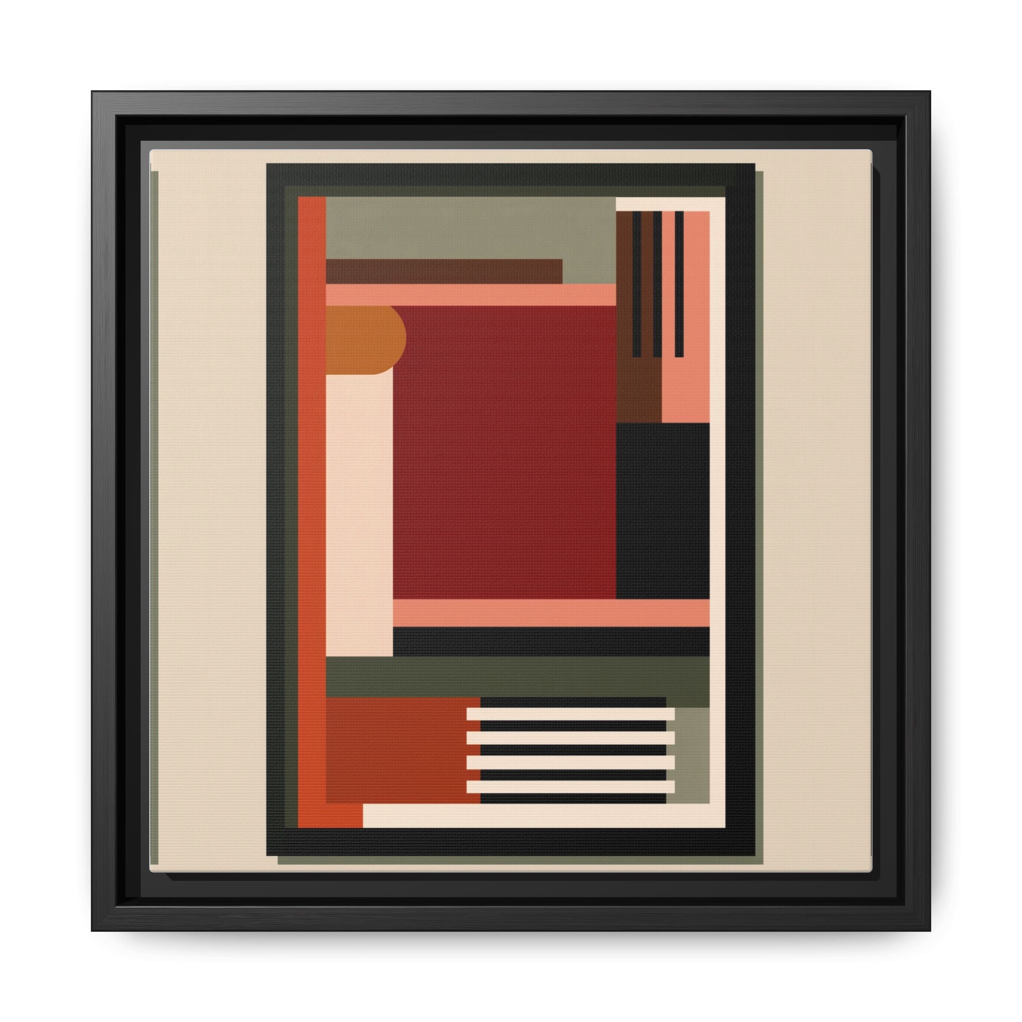 Architectural Geometries: Modern Abstract Composition, Bauhaus-Inspired Design, Geometric Color Blocking   |   Custom Orders Accepted