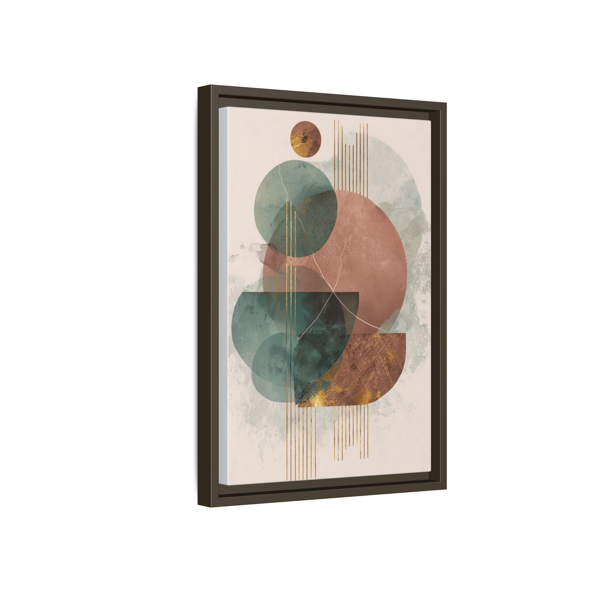 Translucent Geometries: Abstract Circles, Mid-Century Minimalism, Watercolor Layers   |   Custom Orders Accepted