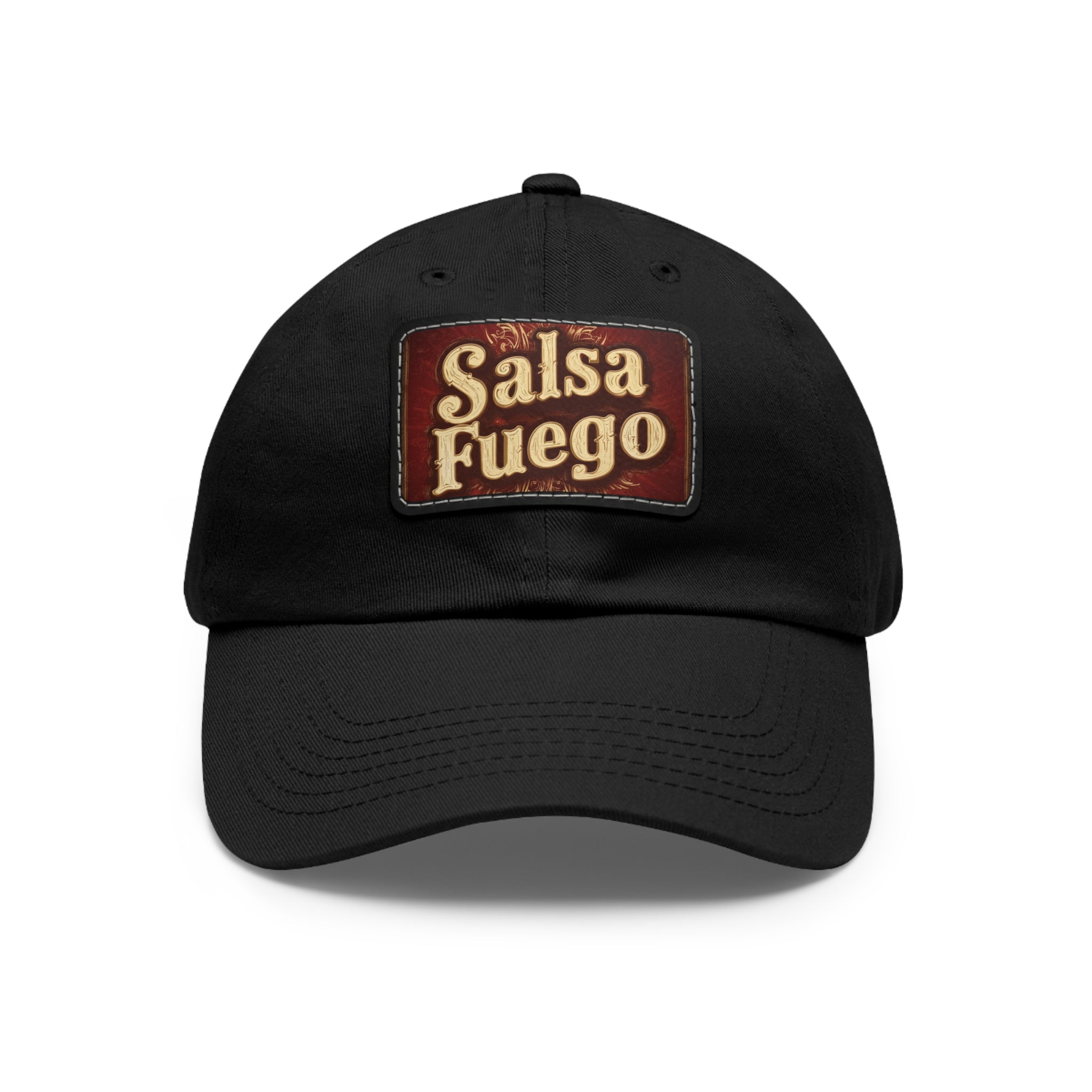 Salsa Fuego Dad Hat with Leather Patch (Rectangle)