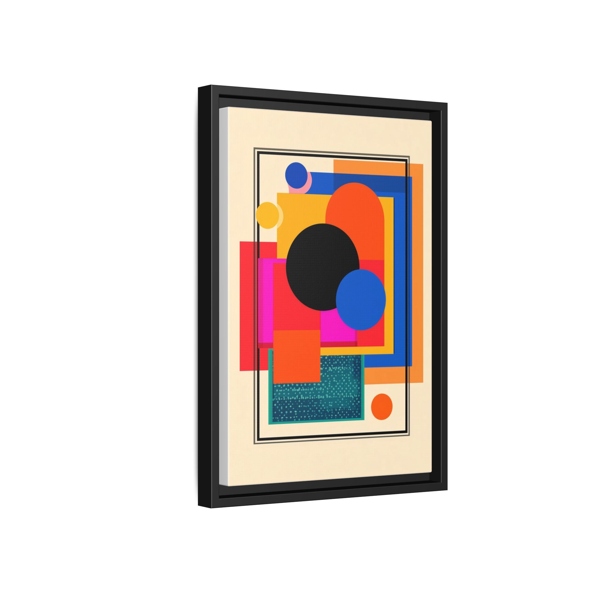 Geometric Harmony: Abstract Color Blocks, Mid-Century Modern Design, Minimalist Art Composition   |   Custom Orders Accepted