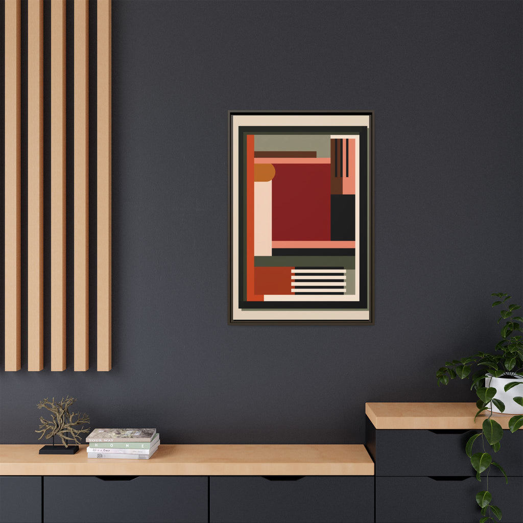 Architectural Geometries: Modern Abstract Composition, Bauhaus-Inspired Design, Geometric Color Blocking   |   Custom Orders Accepted